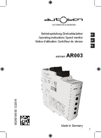 Impulsüberwachung - AR003 - autosen