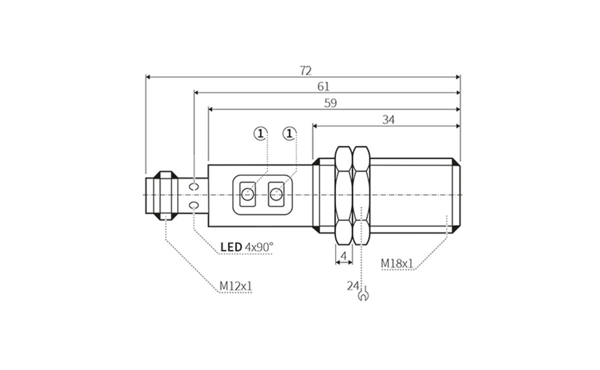 Laser-Reflexlichttaster M18 - AL004 - autosen