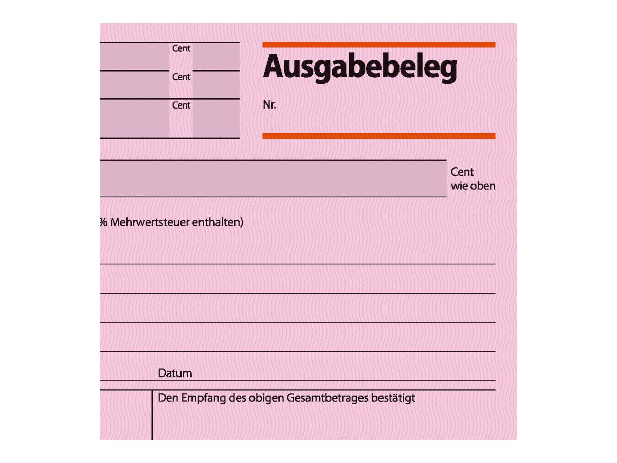 Sigel - Ausgabenbeleg - 50 Blatt - A6 - Querformat