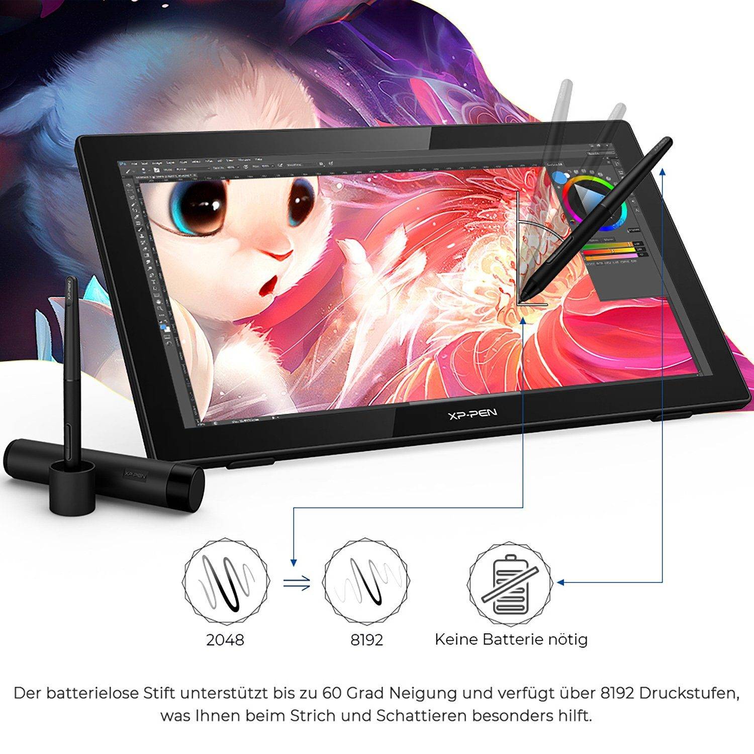 XP-PEN Artist 22 2. Generation Grafiktablett / Grafikmonitor