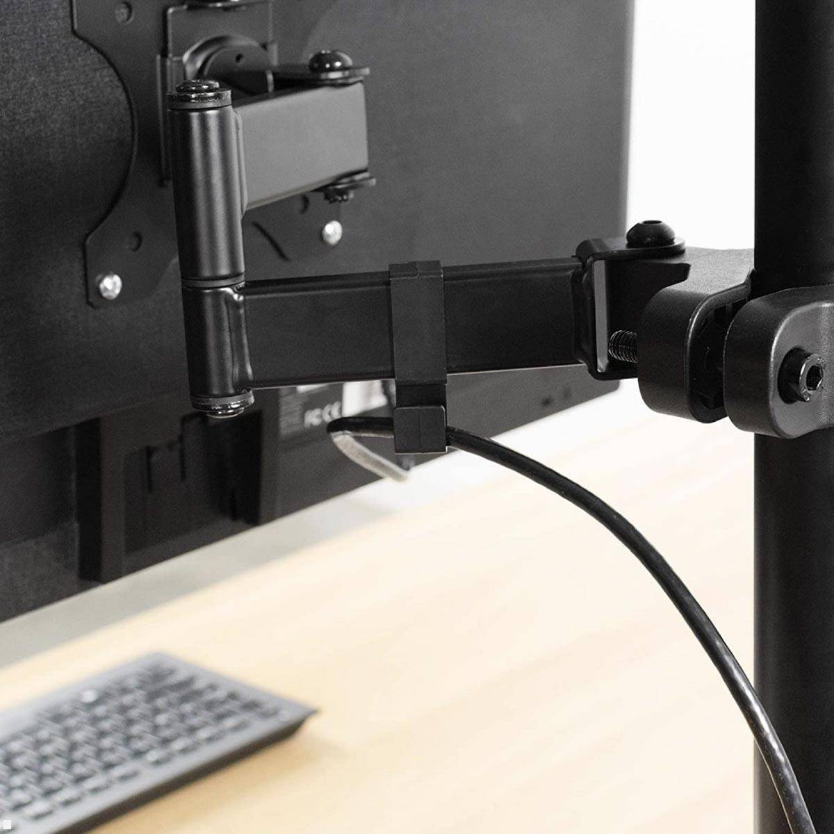 MonLines MRH002 schwenkbare Monitorhalterung für Rohre (28-60 mm) bis 8 kg