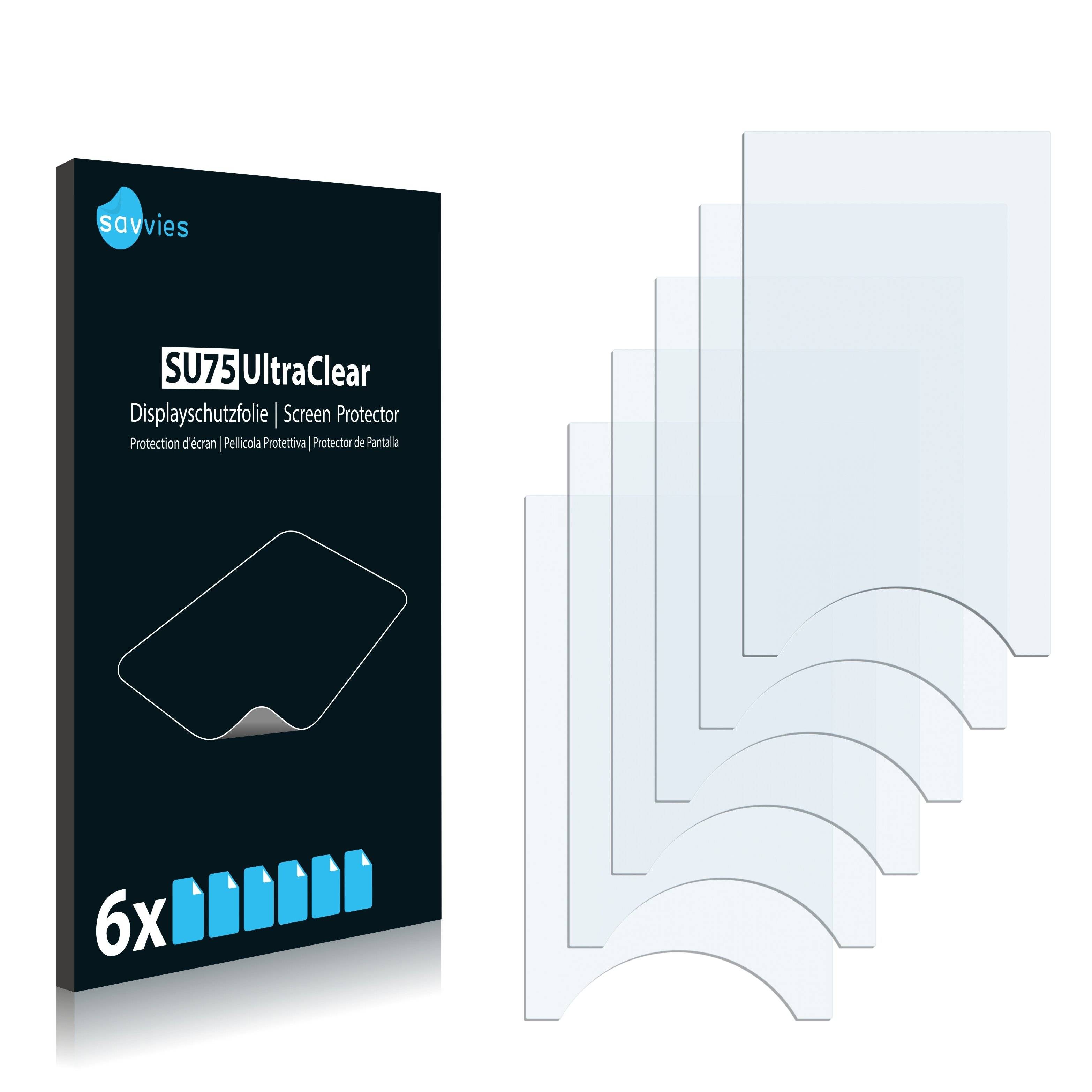 6x Savvies SU75 Displayschutzfolie für Sony Walkman