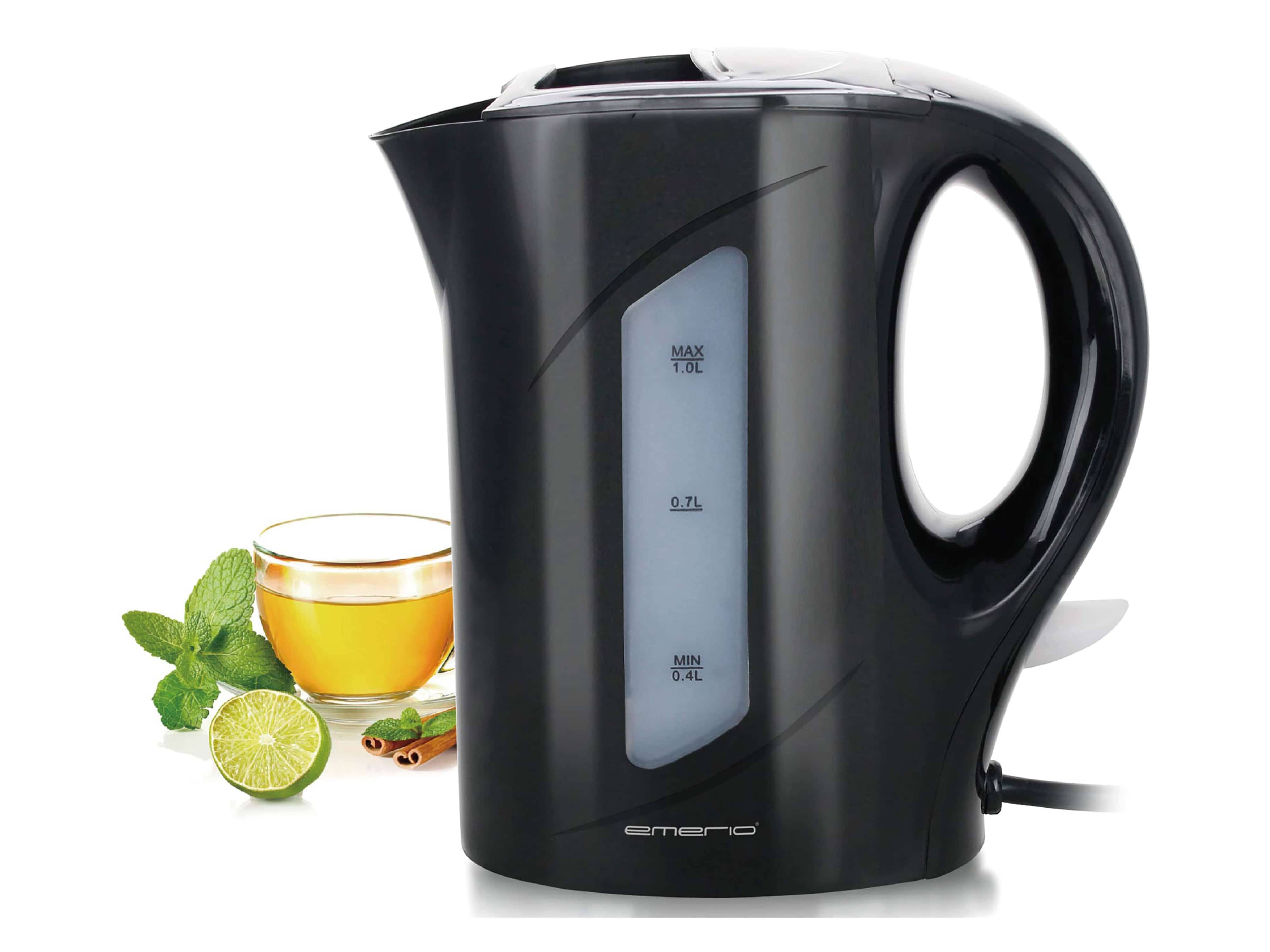 EMERIO Wasserkocher WK-121616.1, 1 L, 900 W, schwarz