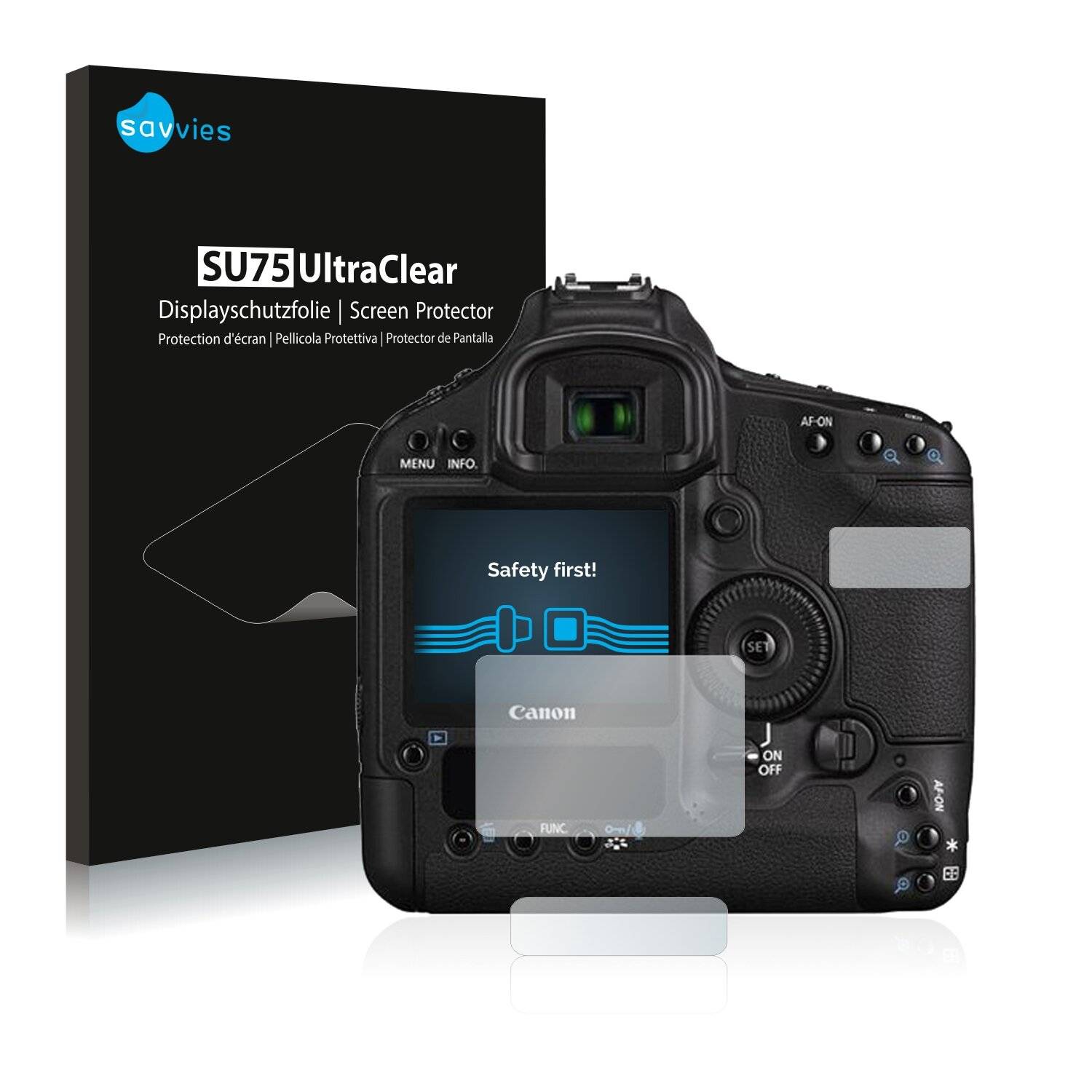 6x Savvies SU75 Displayschutzfolie für Canon EOS 1D Mark