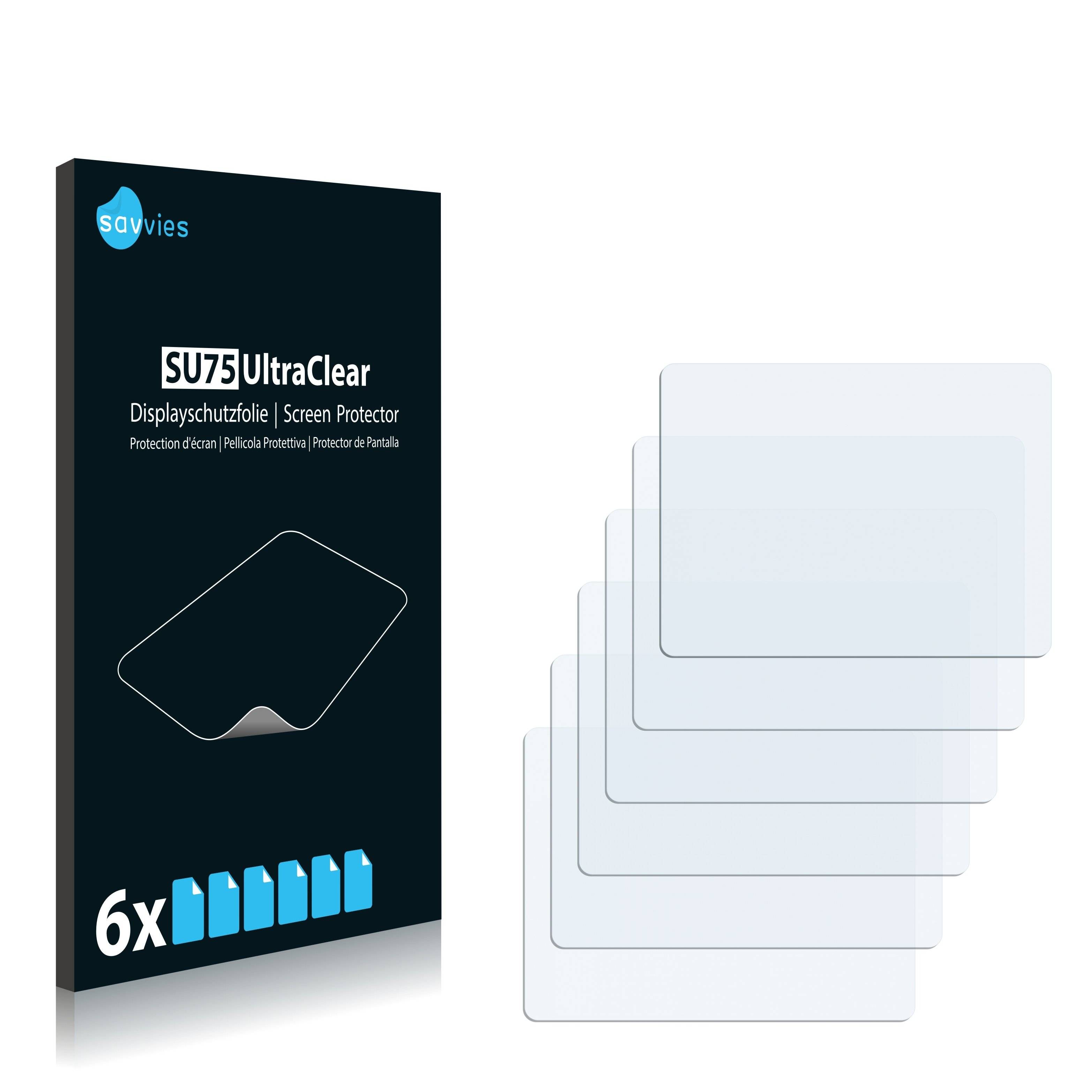 6x Savvies SU75 Displayschutzfolie für Canon PowerShot