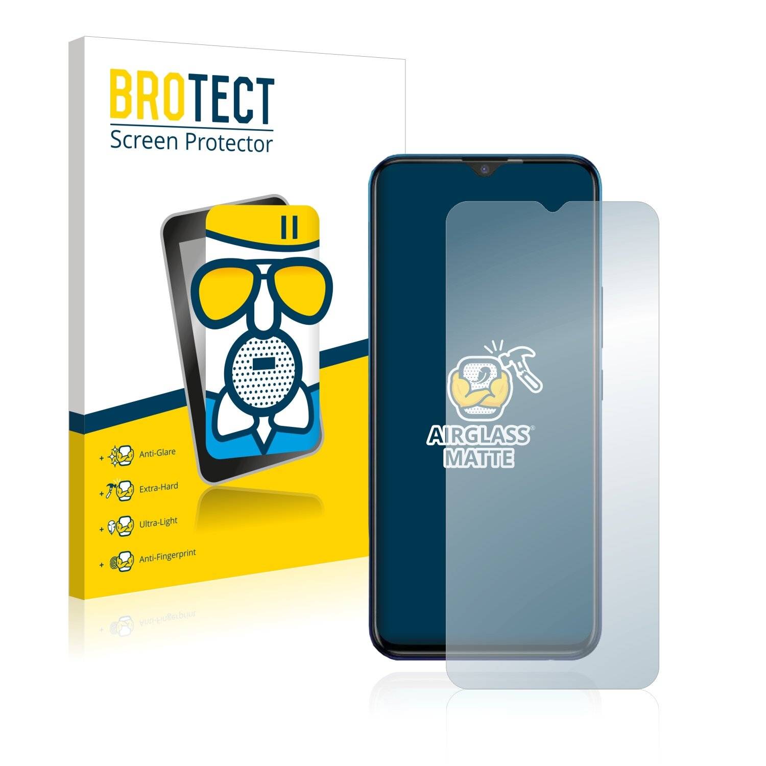 BROTECT AirGlass Matte Schutzglas Folie für Infinix Hot