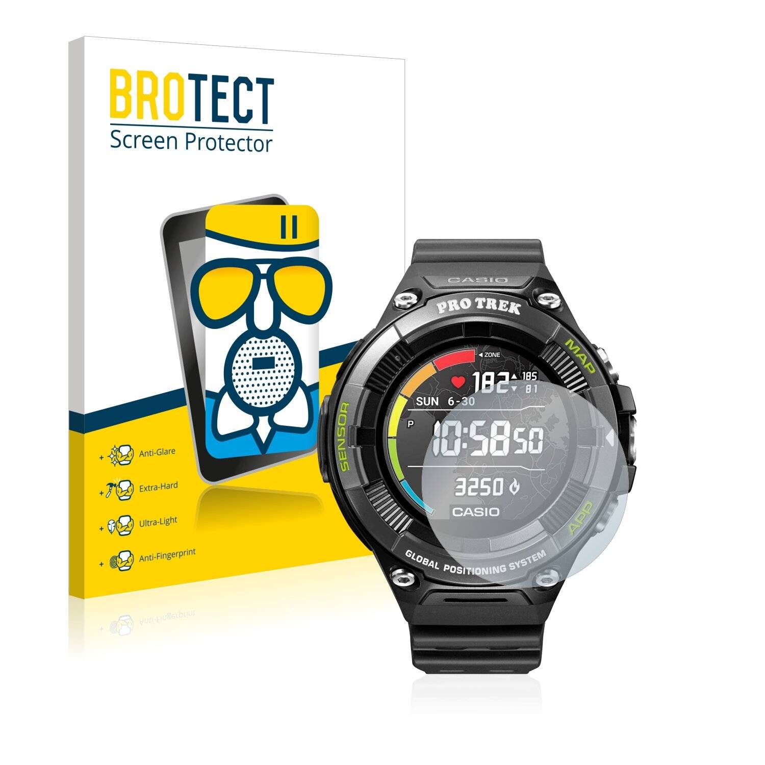 BROTECT AirGlass Matte Schutzglas Folie für Casio
