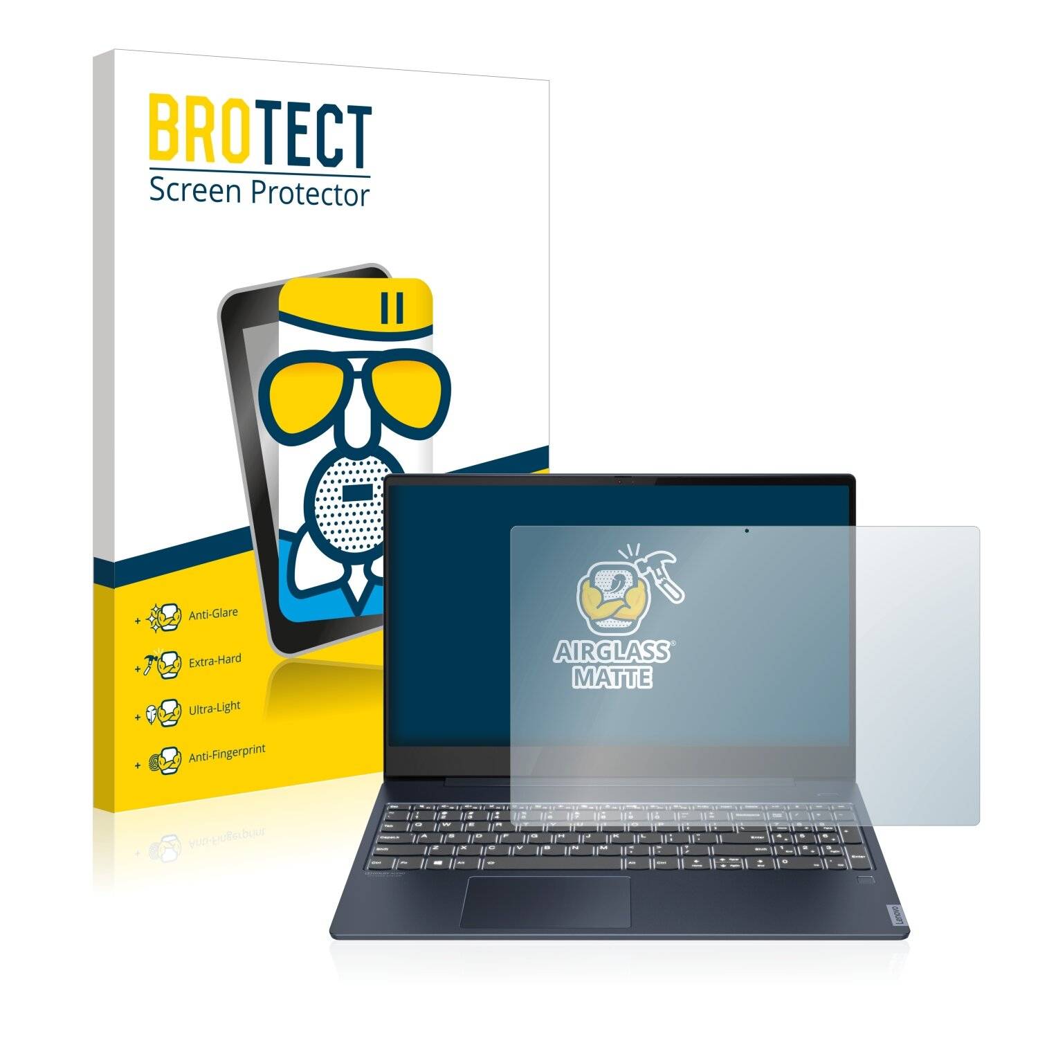 BROTECT AirGlass Matte Schutzglas Folie für Lenovo IdeaPad S540