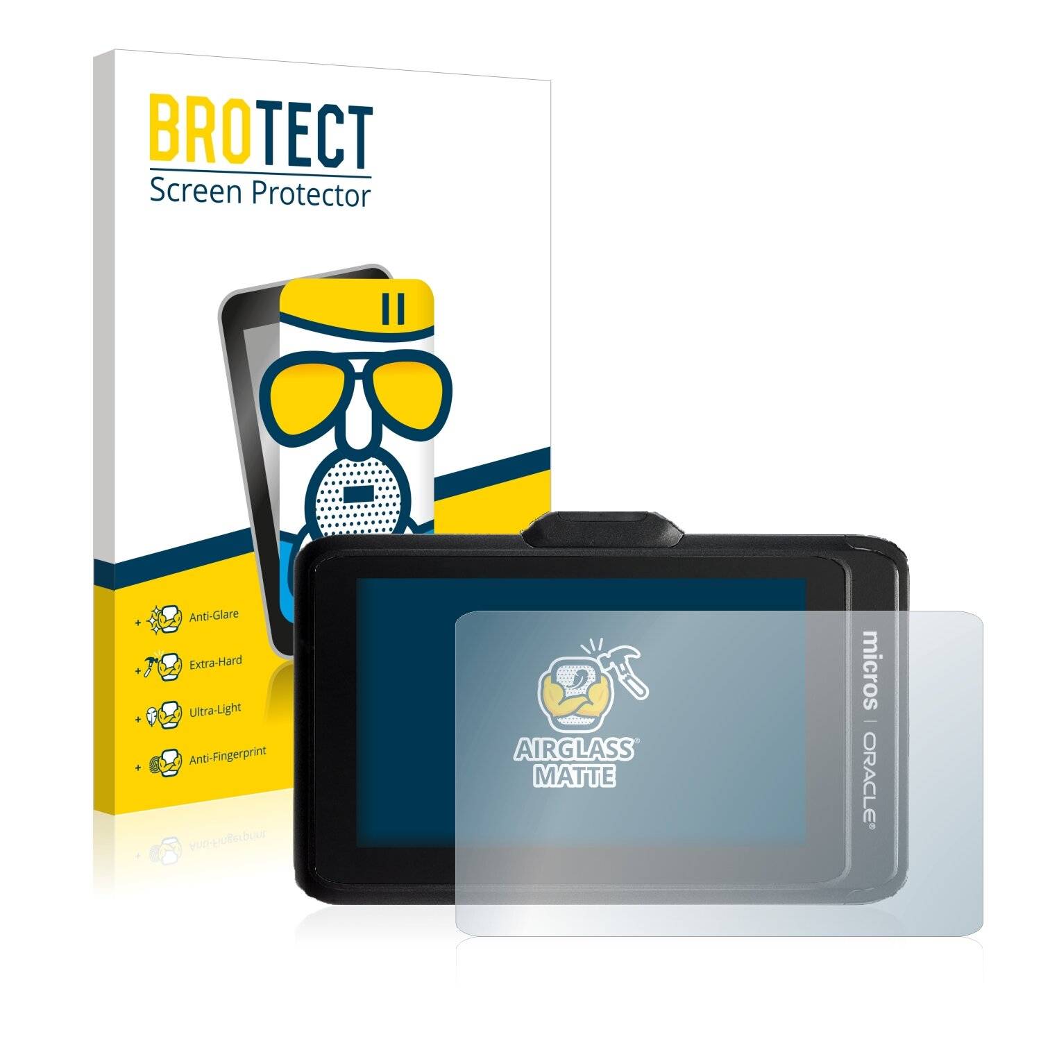 BROTECT AirGlass Matte Schutzglas Folie für Oracle Micros Tablet