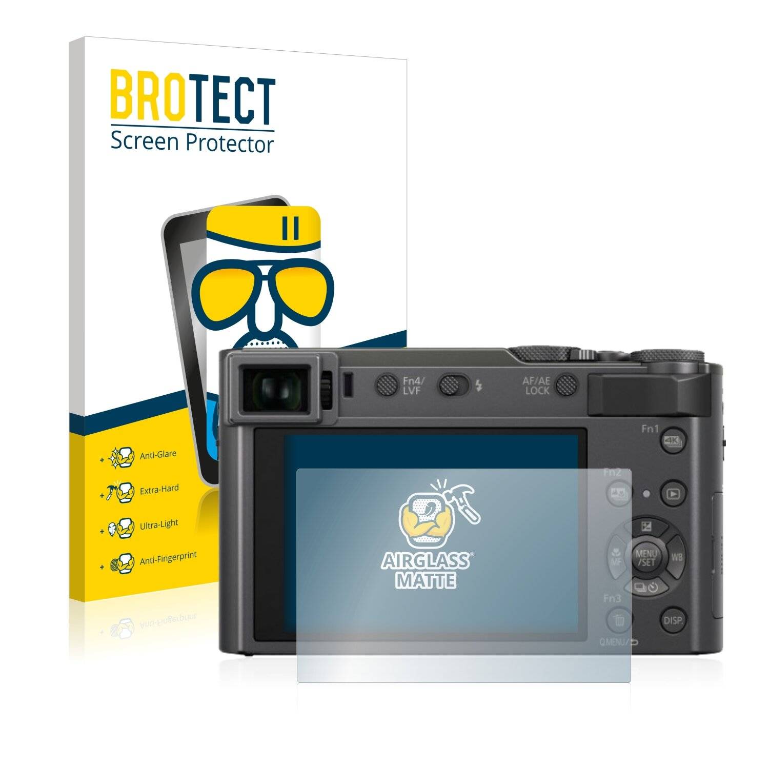 BROTECT AirGlass Matte Schutzglas Folie für Panasonic Lumix