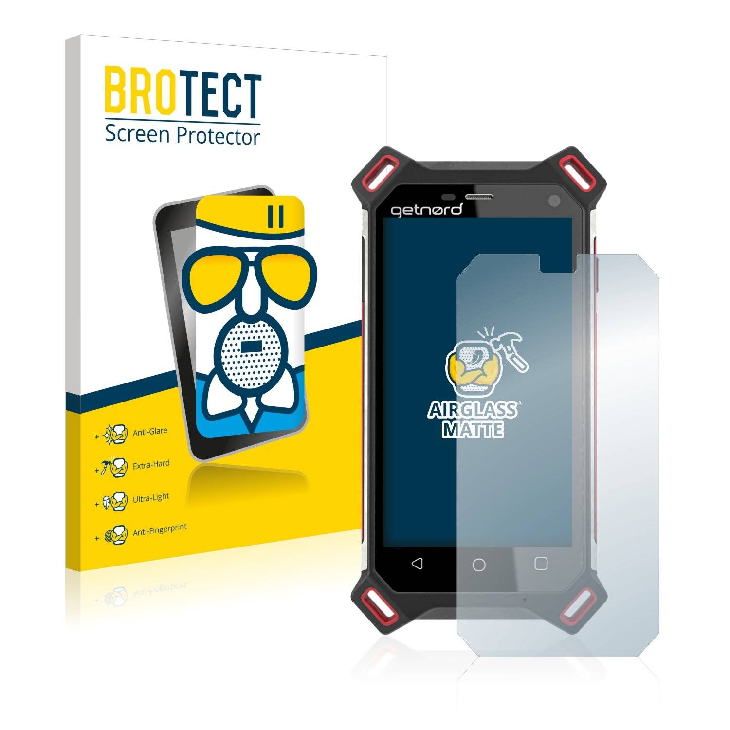 BROTECT AirGlass Matte Schutzglas Folie für Getnord