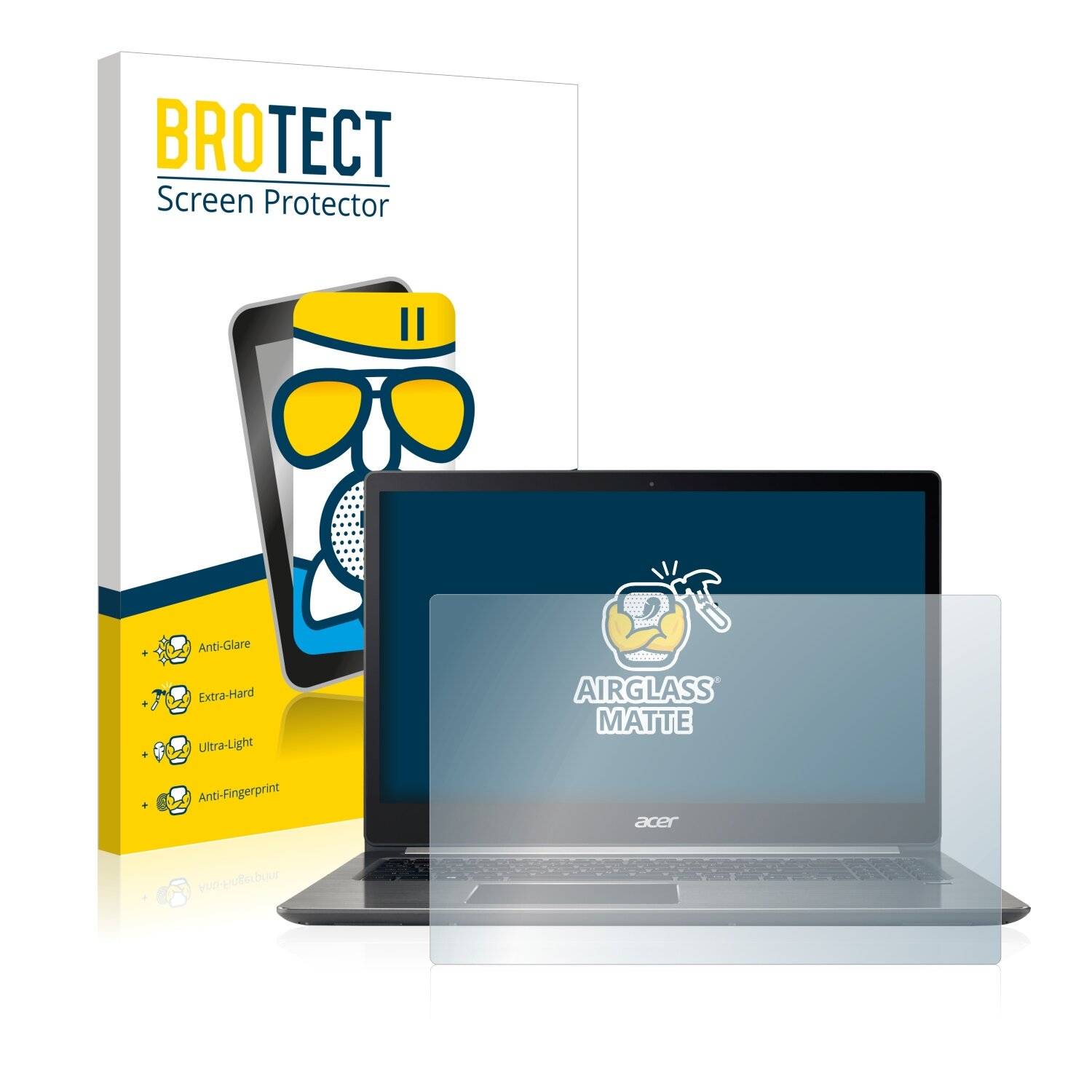 BROTECT AirGlass Matte Schutzglas Folie für Acer Swift 3