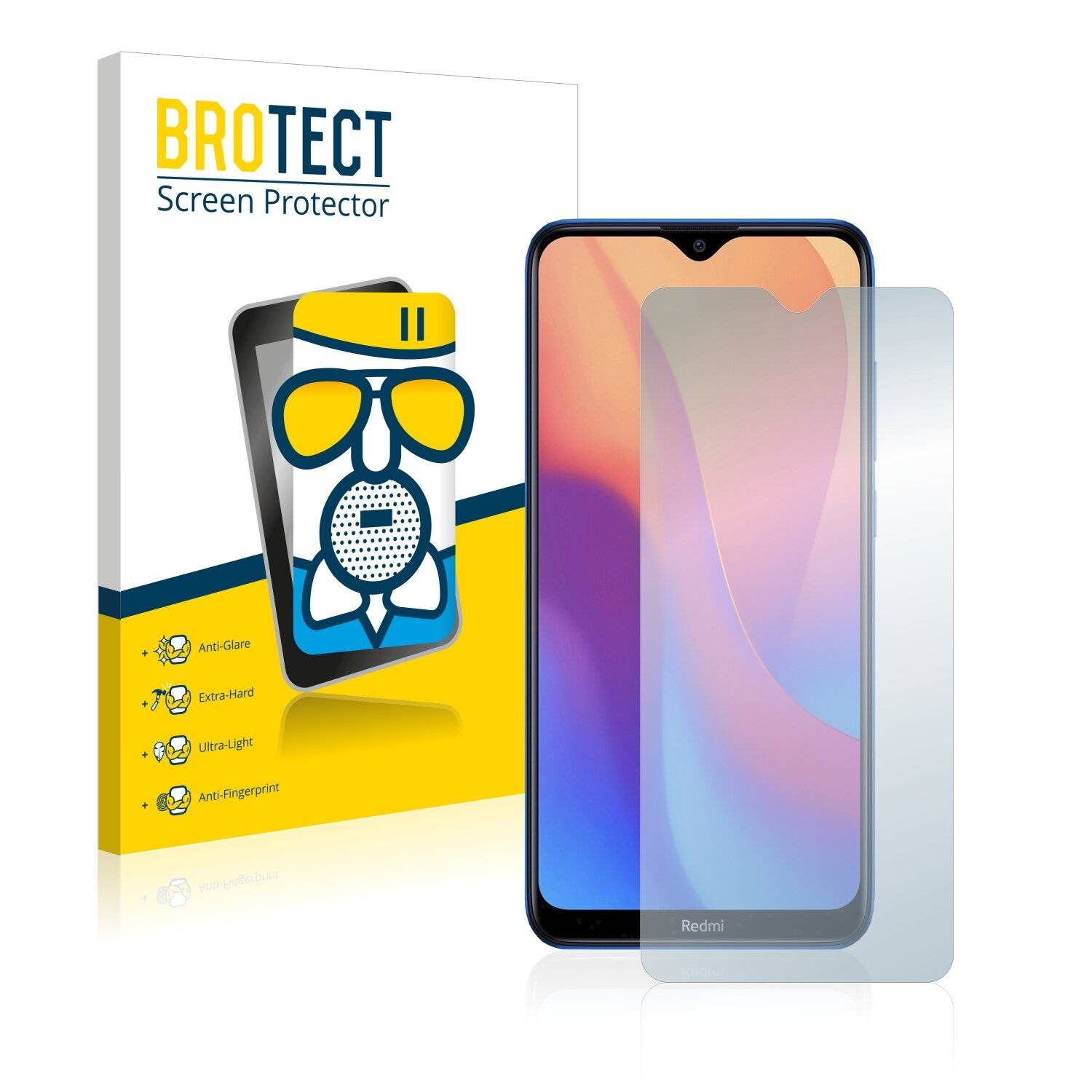 BROTECT AirGlass Matte Schutzglas Folie für Xiaomi Redmi