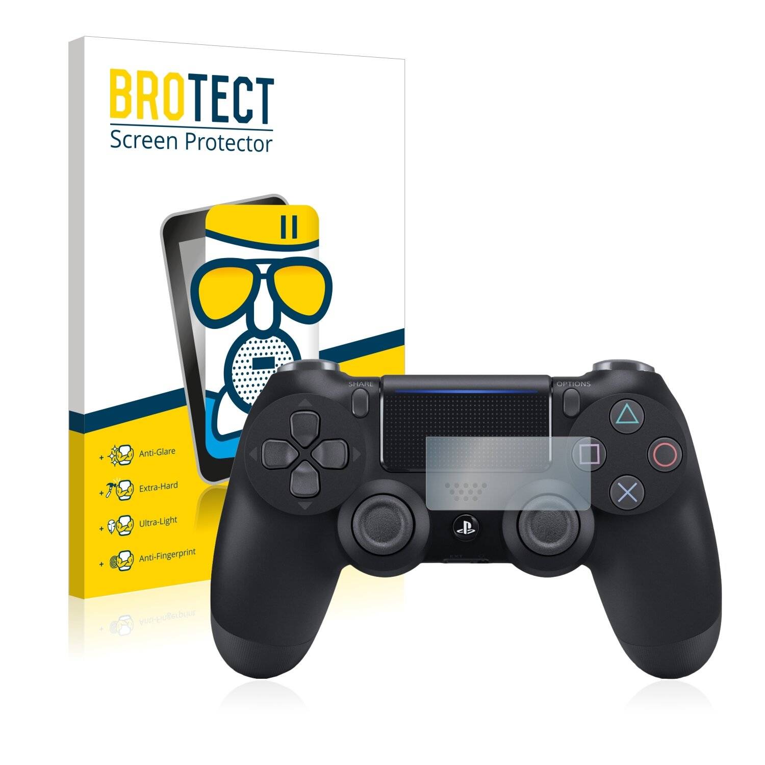 BROTECT AirGlass Matte Schutzglas Folie für Sony PS4 DualShock 4 Controller