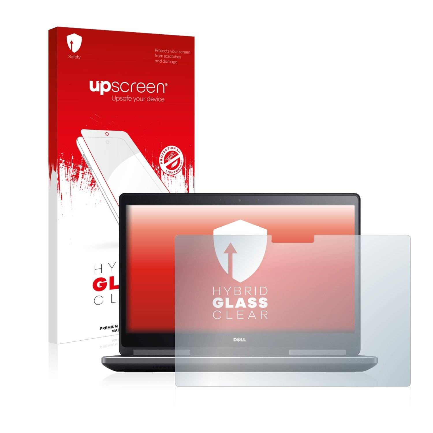 upscreen Hybrid Glass Clear Premium Schutzglas Folie für Dell Precision