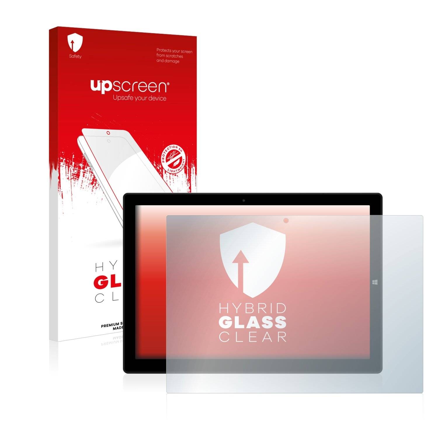 upscreen Hybrid Glass Clear Premium Schutzglas Folie für Chuwi UBook