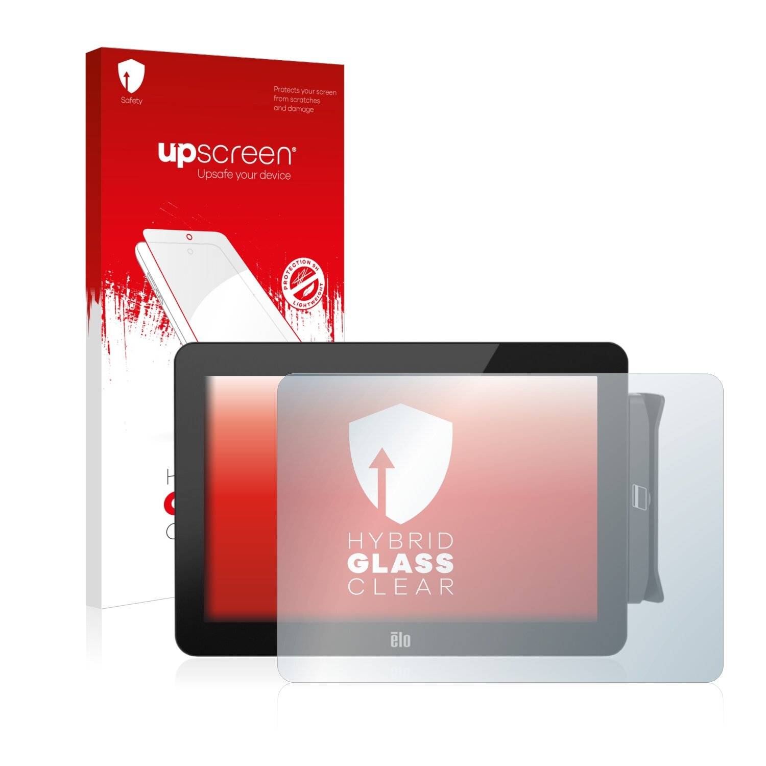 upscreen Hybrid Glass Clear Premium Schutzglas Folie für Elo TouchSystems