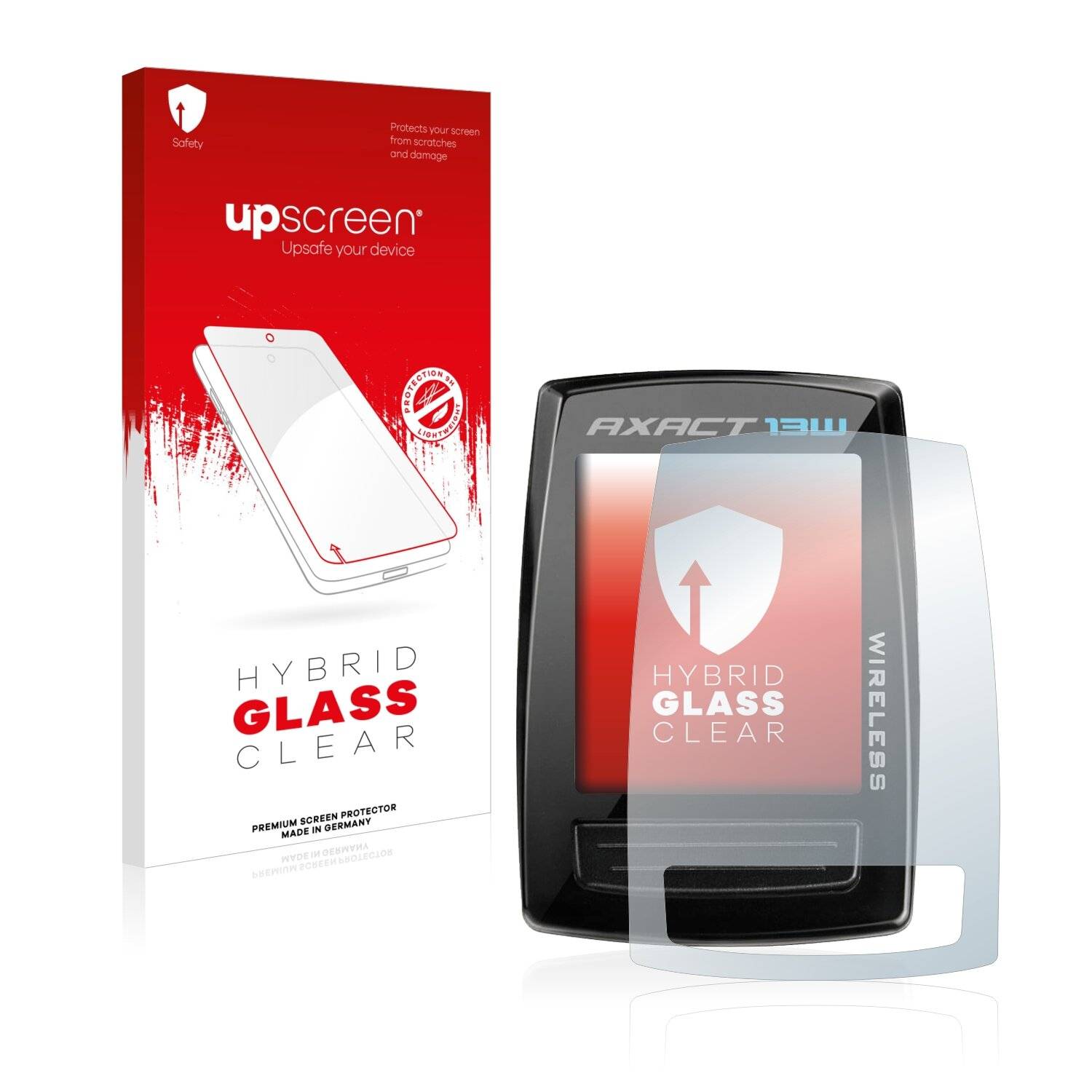 upscreen Hybrid Glass Clear Premium Schutzglas Folie für Giant Axact
