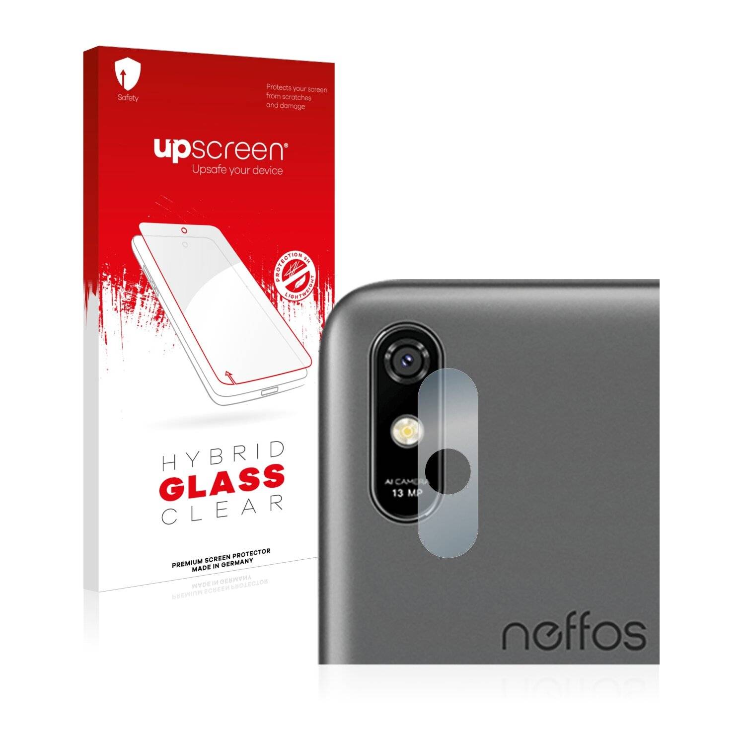 upscreen Hybrid Glass Clear Premium Schutzglas Folie für TP-Link Neffos C9 Max (NUR