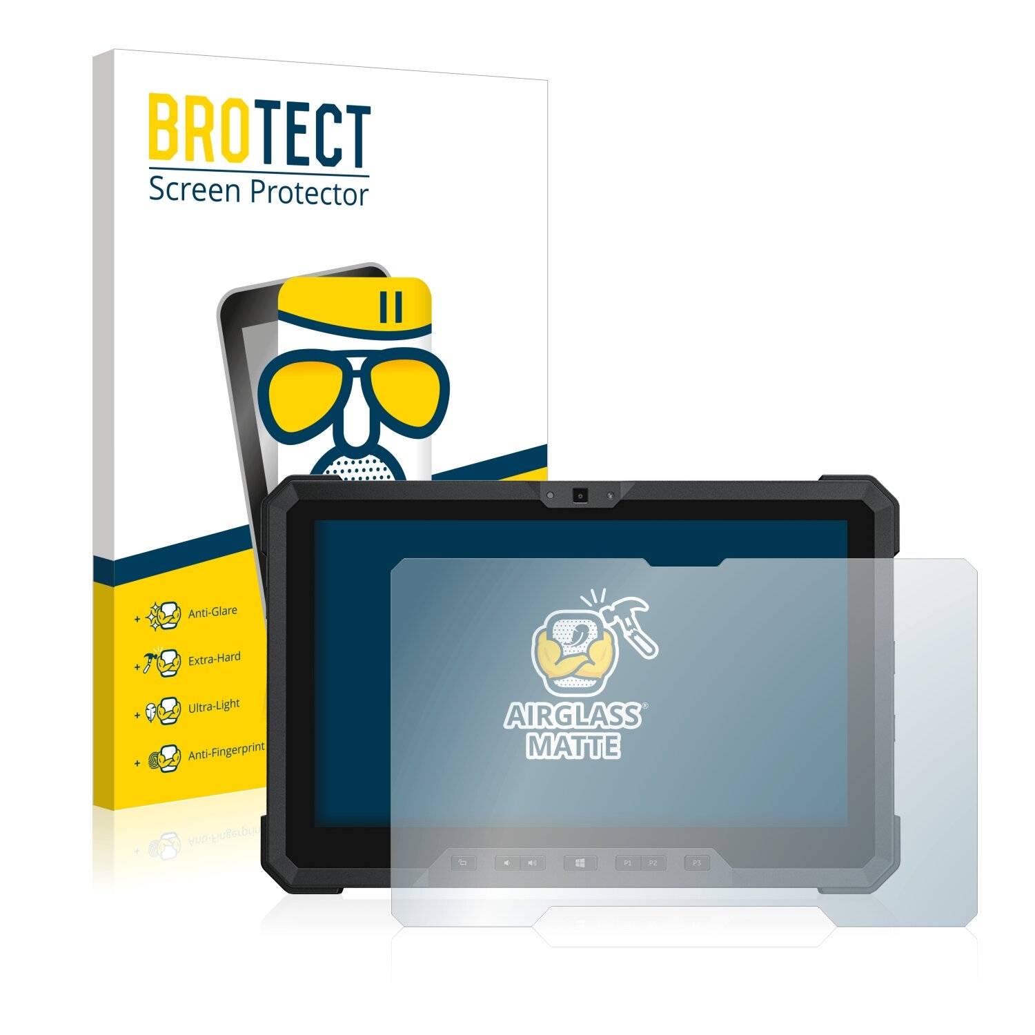 BROTECT AirGlass Matte Schutzglas Folie für Dell Latitude 12 Rugged