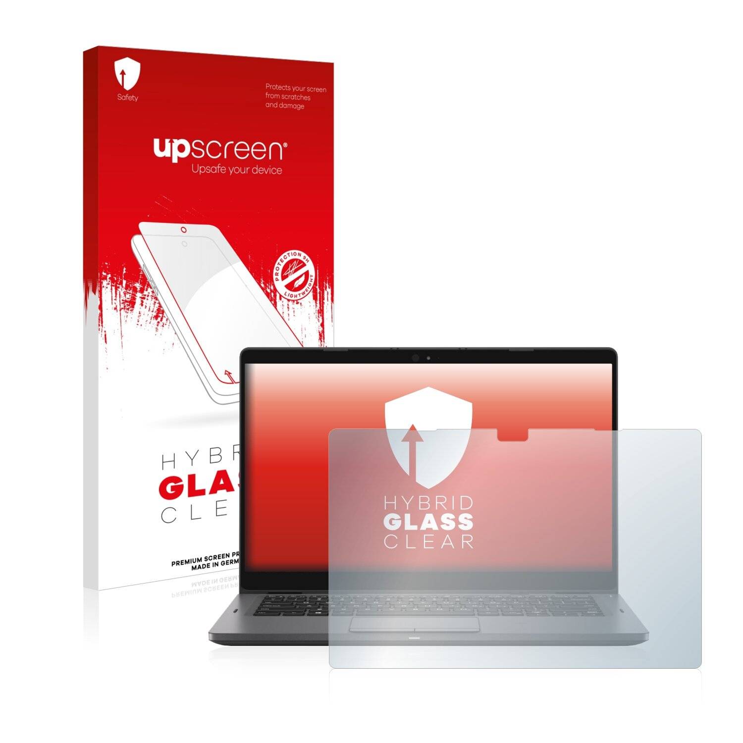 upscreen Hybrid Glass Clear Premium Schutzglas Folie für Dell Latitude 5300