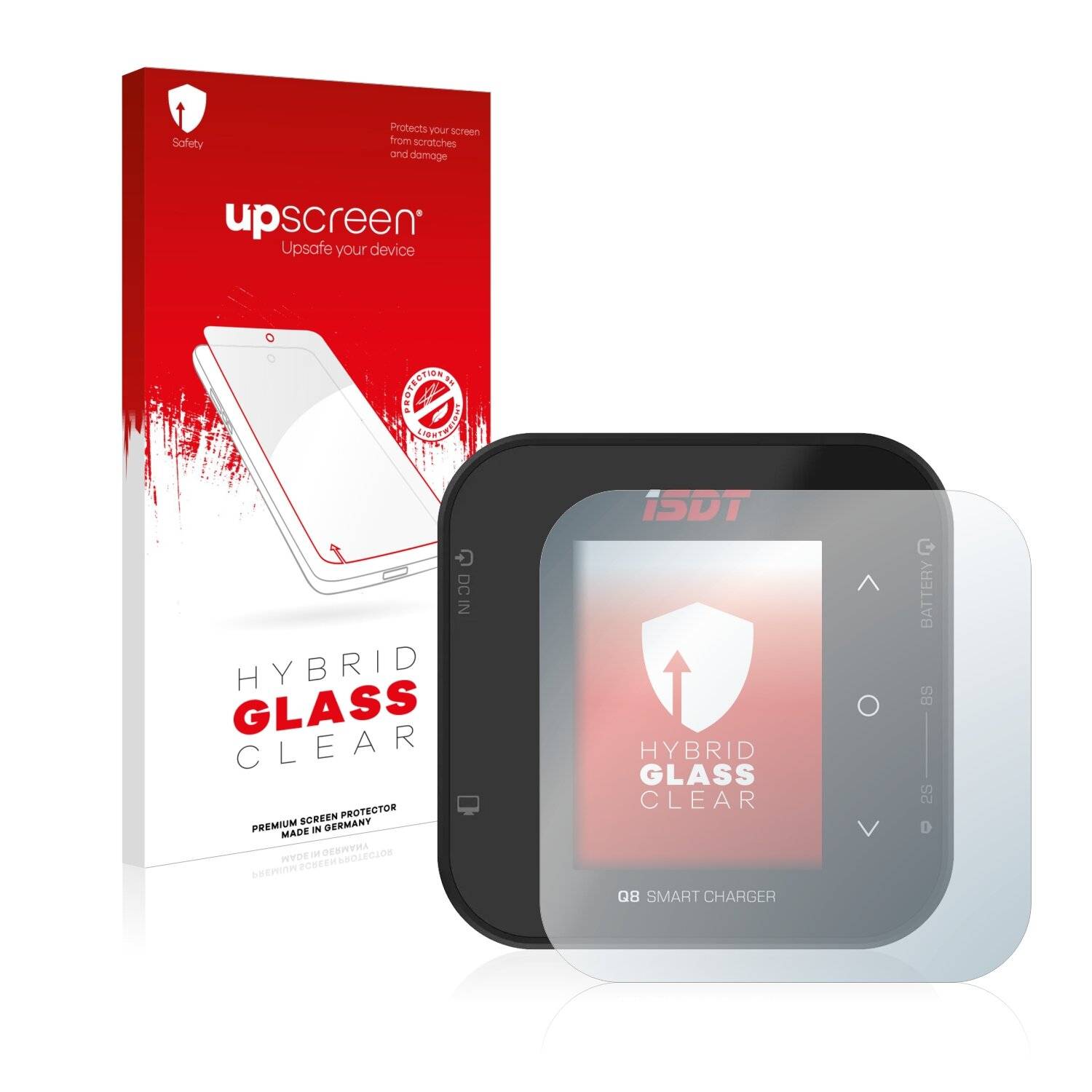 upscreen Hybrid Glass Clear Premium Schutzglas Folie für ISDT