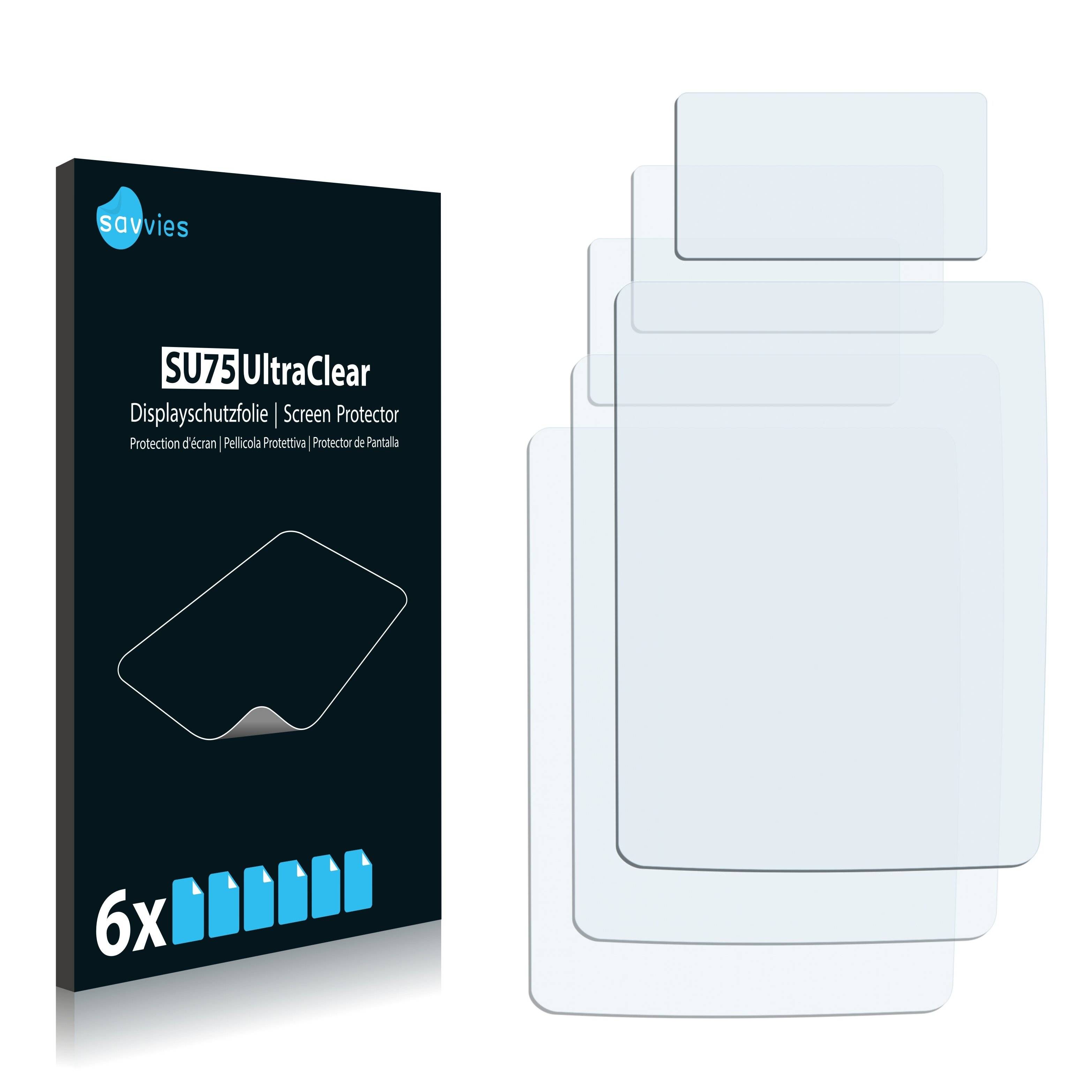 6x Savvies SU75 Displayschutzfolie für Canon EOS 1Ds Mark