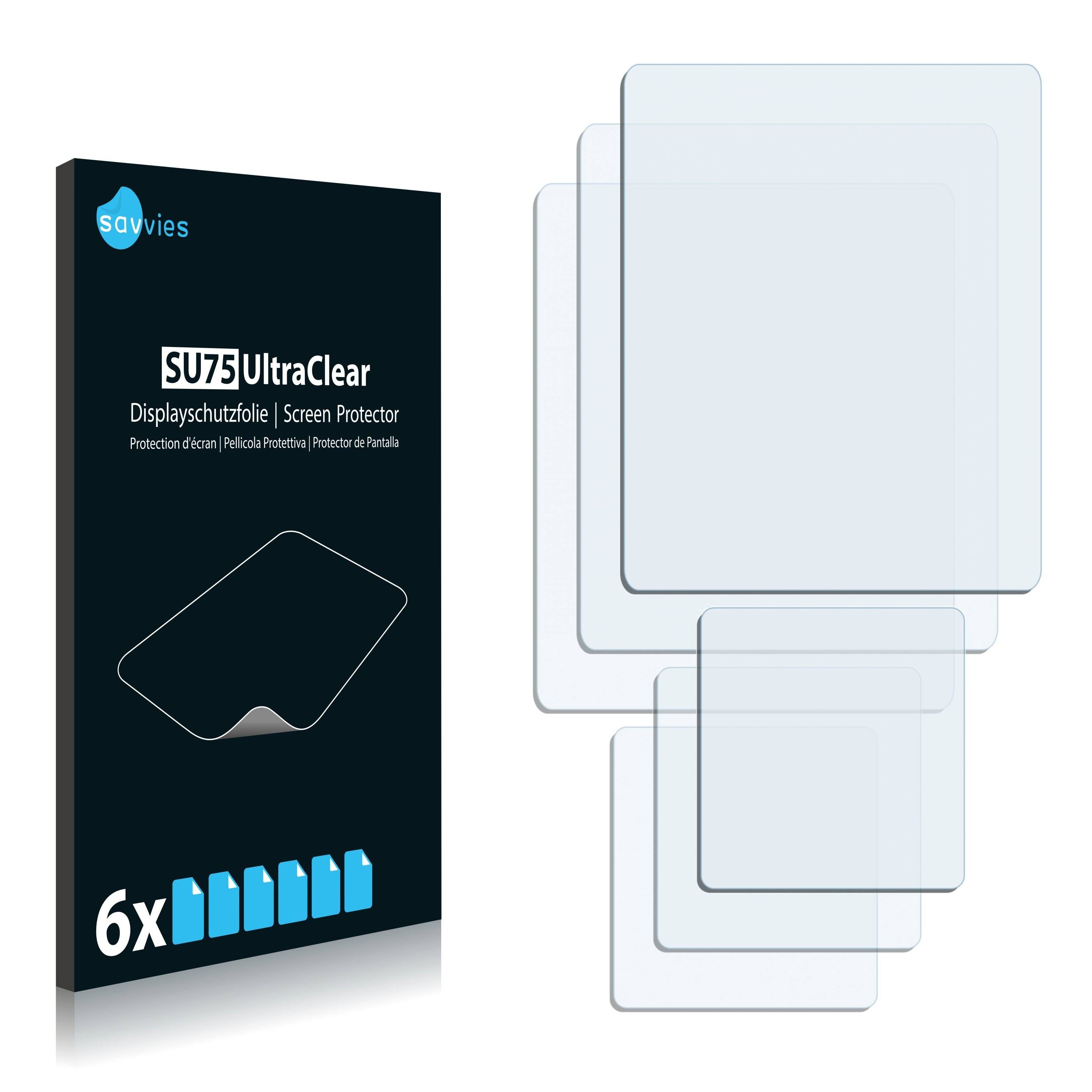 6x Savvies SU75 Displayschutzfolie für Sony Ericsson
