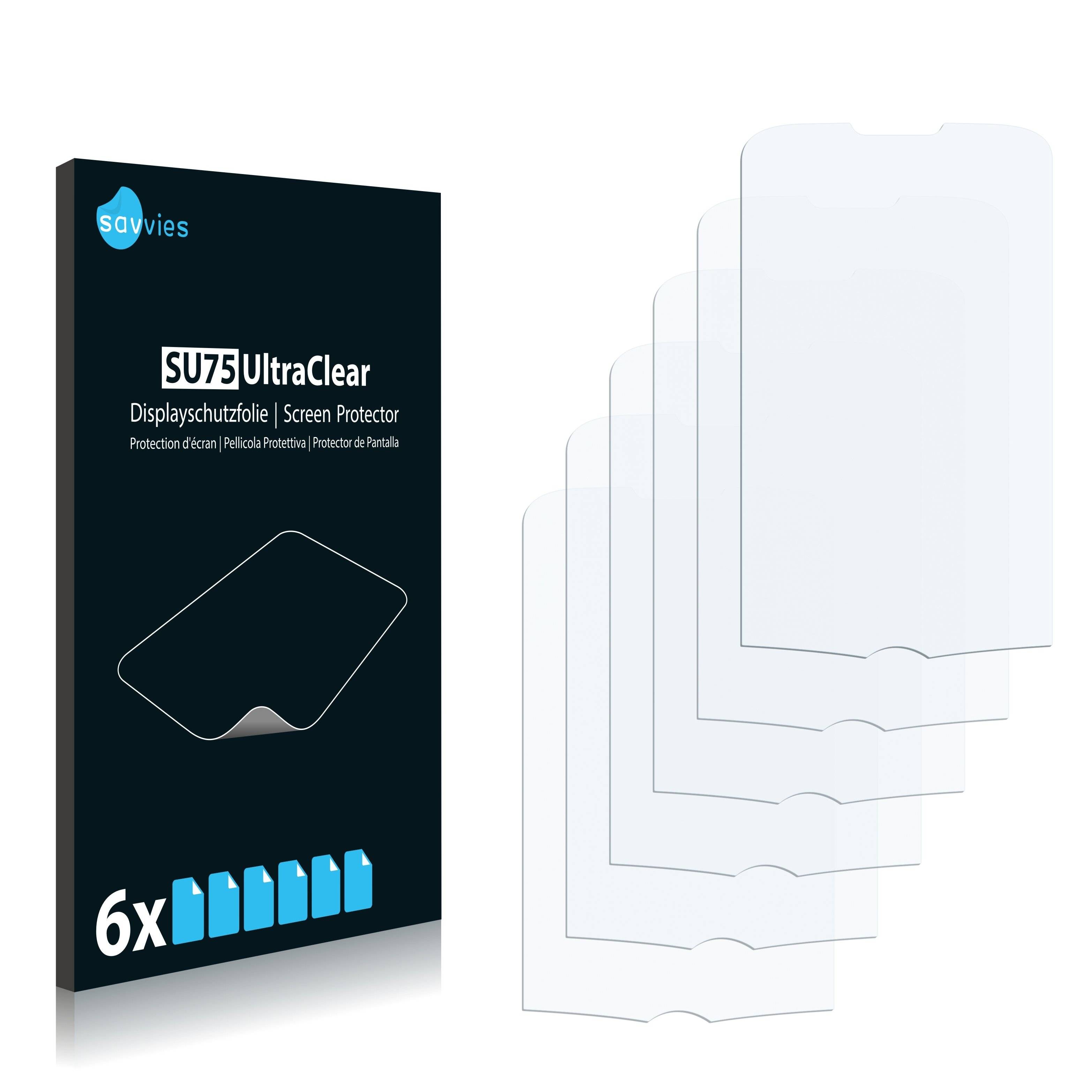 6x Savvies SU75 Displayschutzfolie für Samsung Spica