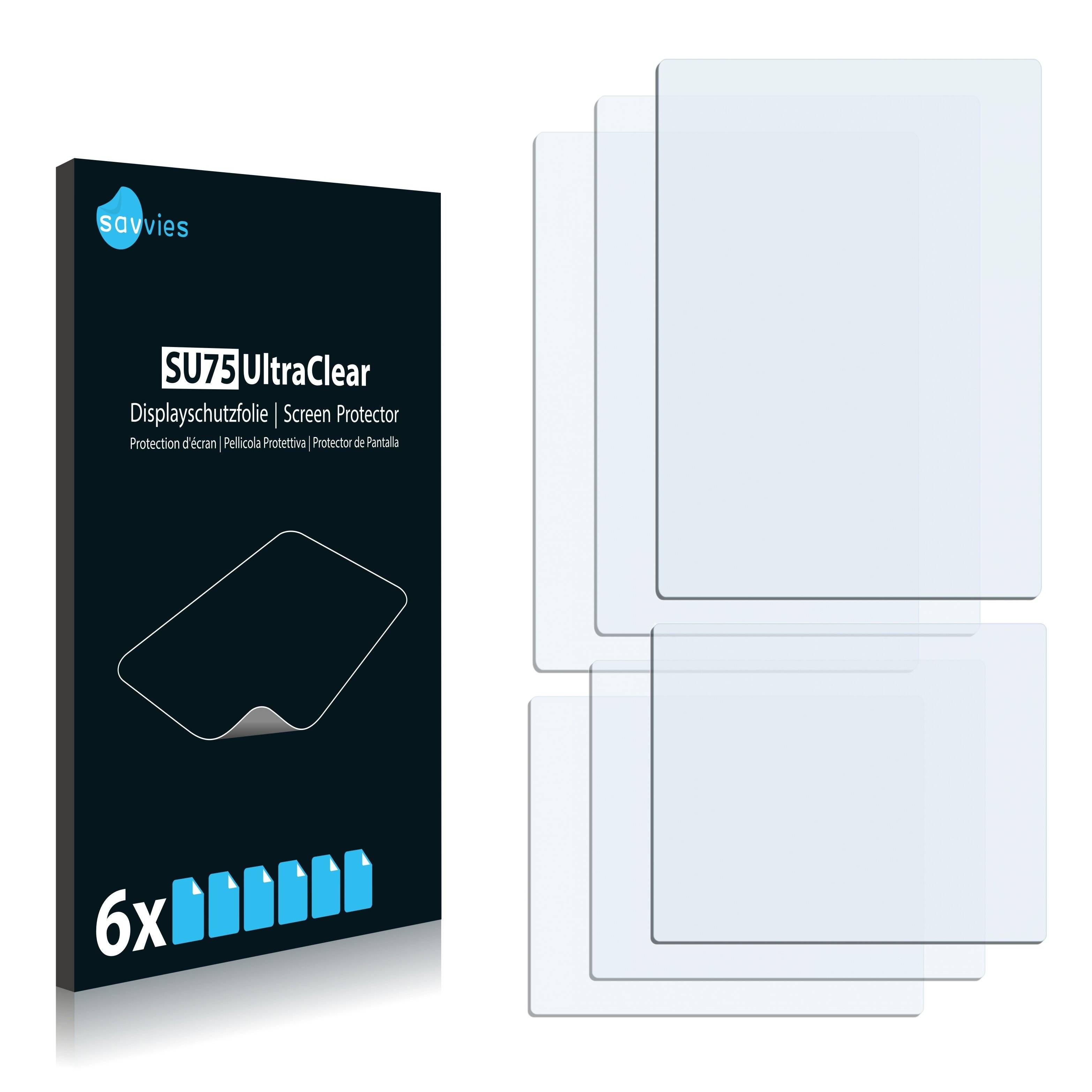 6x Savvies SU75 Displayschutzfolie für Emporia Dual