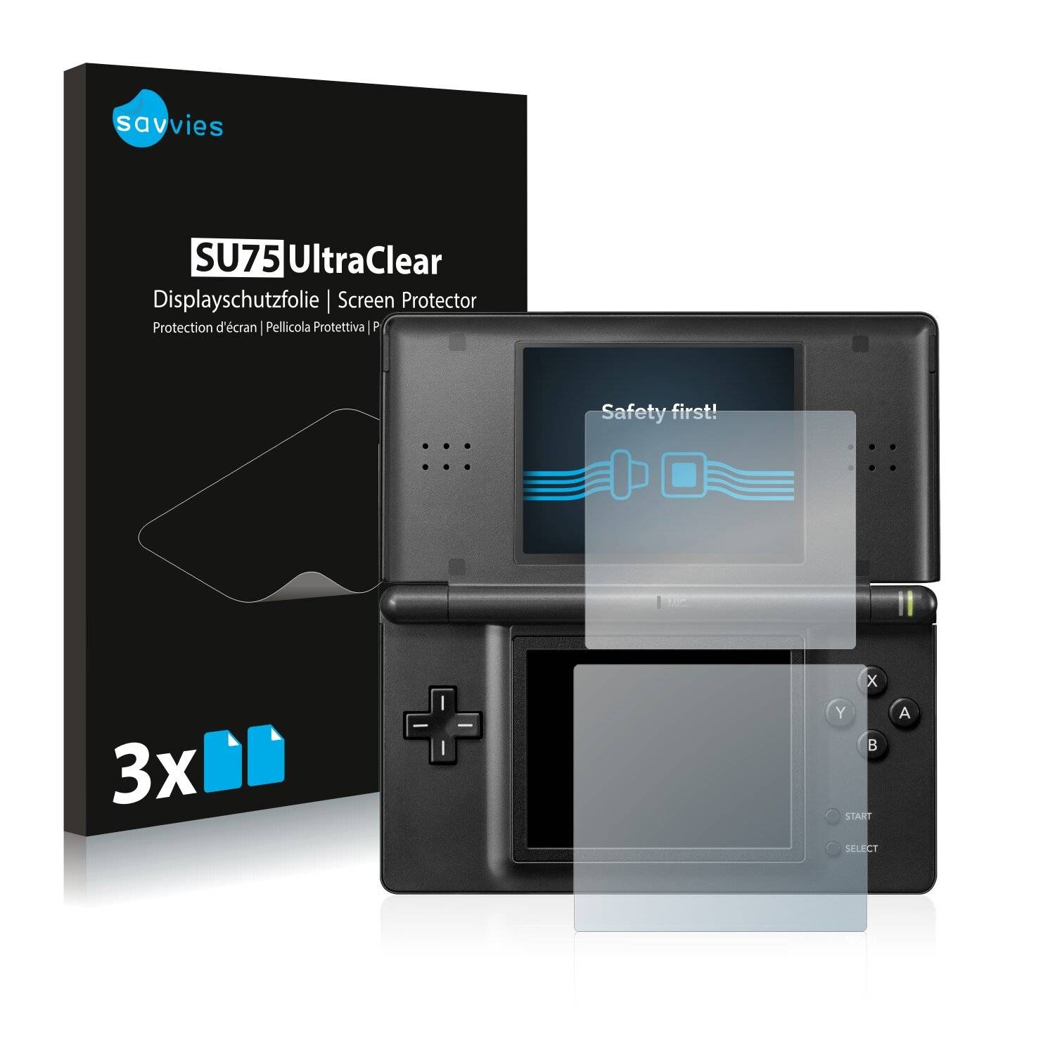 6x Savvies SU75 Displayschutzfolie für Nintendo DS