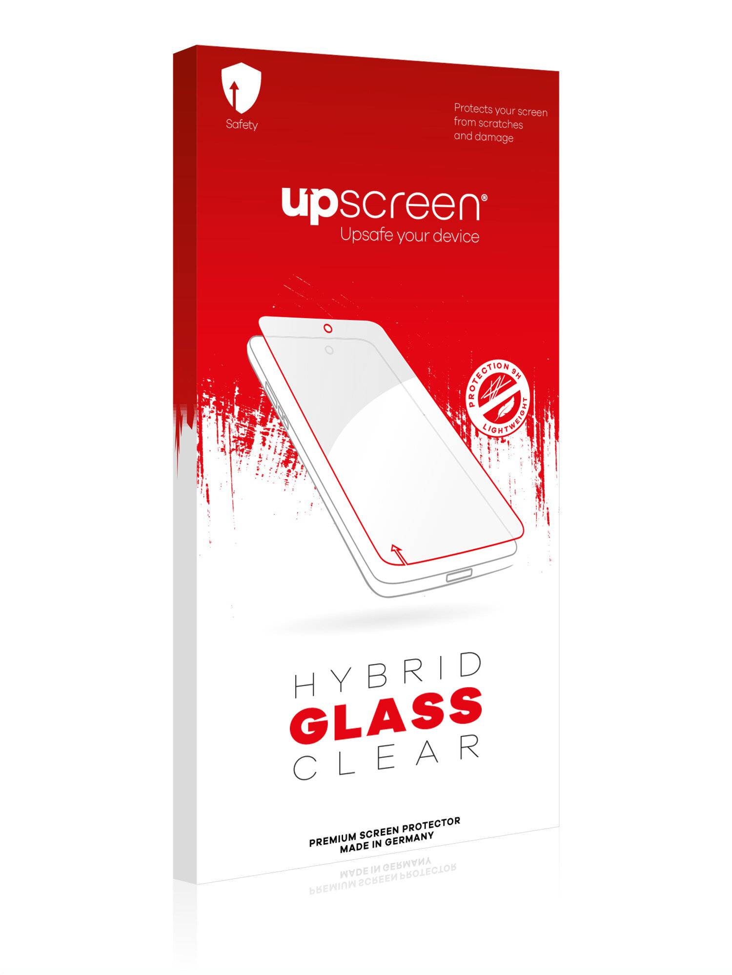 upscreen Hybrid Glass Clear Premium Schutzglas Folie für Kassensysteme mit 14.1 Zoll Displays