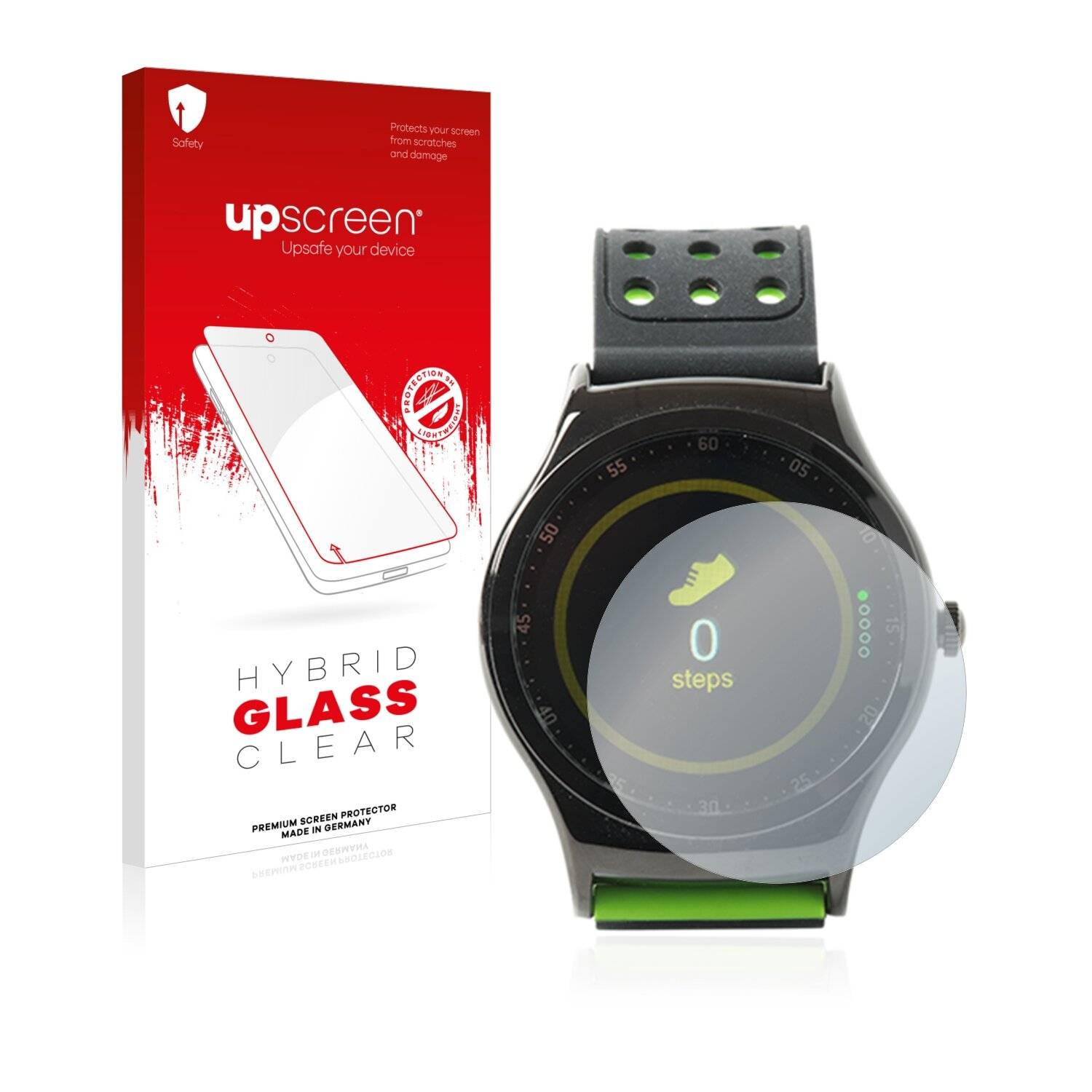 upscreen Hybrid Glass Clear Premium Schutzglas Folie für Denver