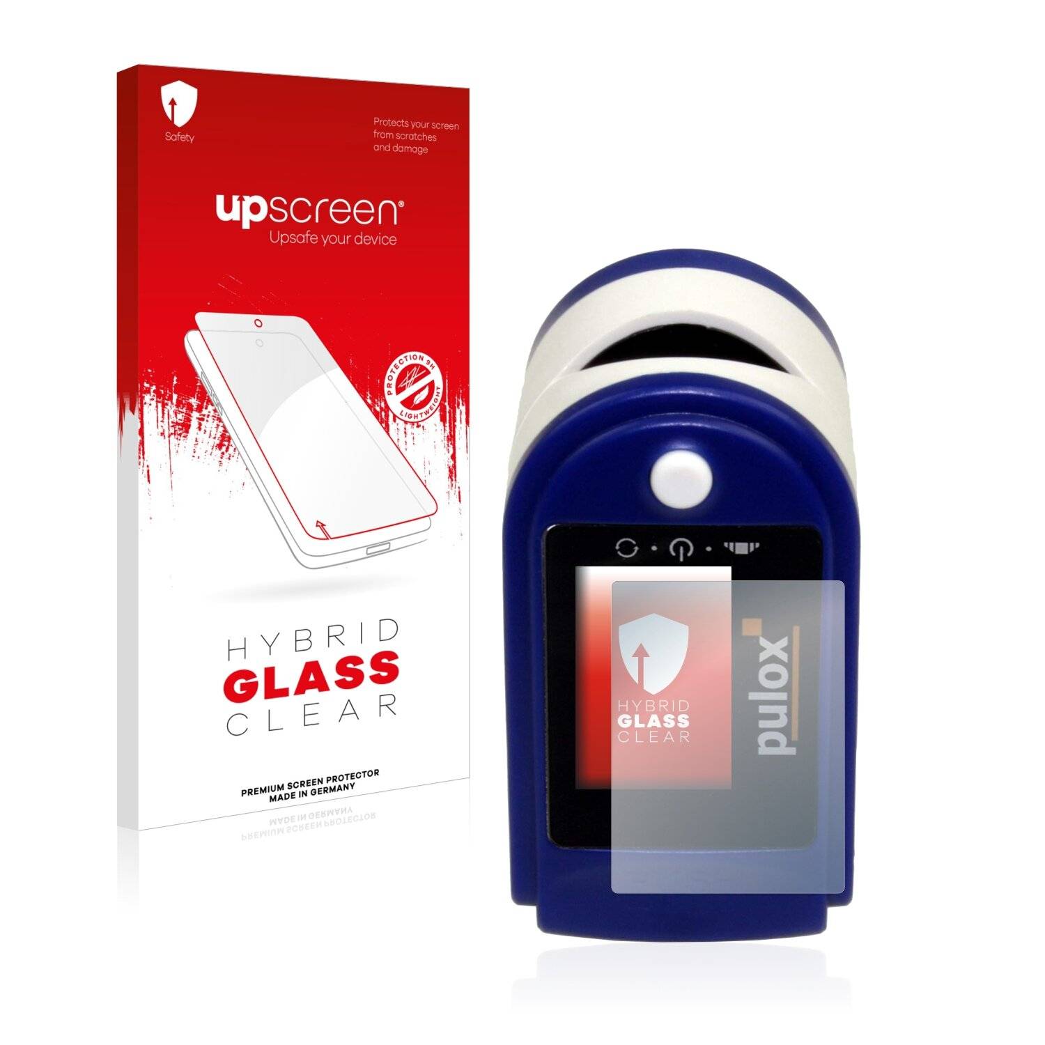 upscreen Hybrid Glass Clear Premium Schutzglas Folie für Pulox