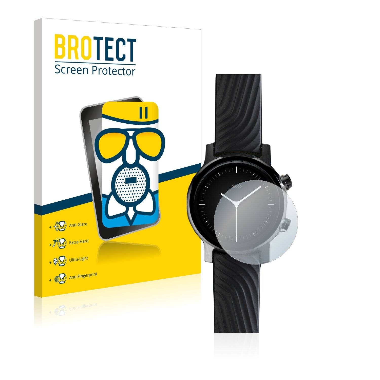 BROTECT AirGlass Matte Schutzglas Folie für Motorola Moto 360 (3.