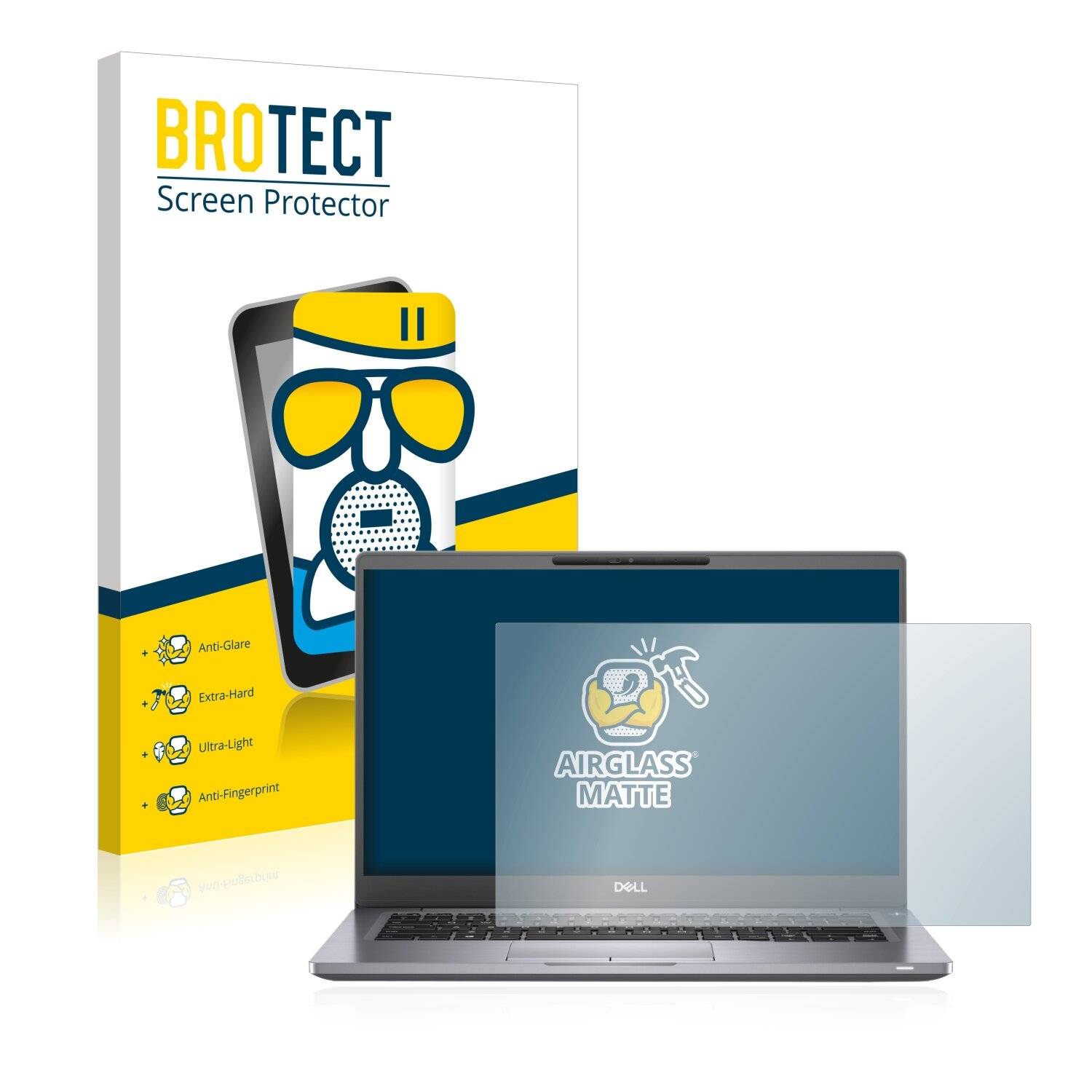 BROTECT AirGlass Matte Schutzglas Folie für Dell Latitude