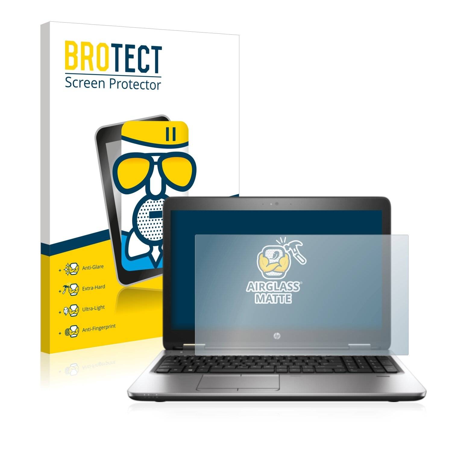 BROTECT AirGlass Matte Schutzglas Folie für HP ProBook 650 G5