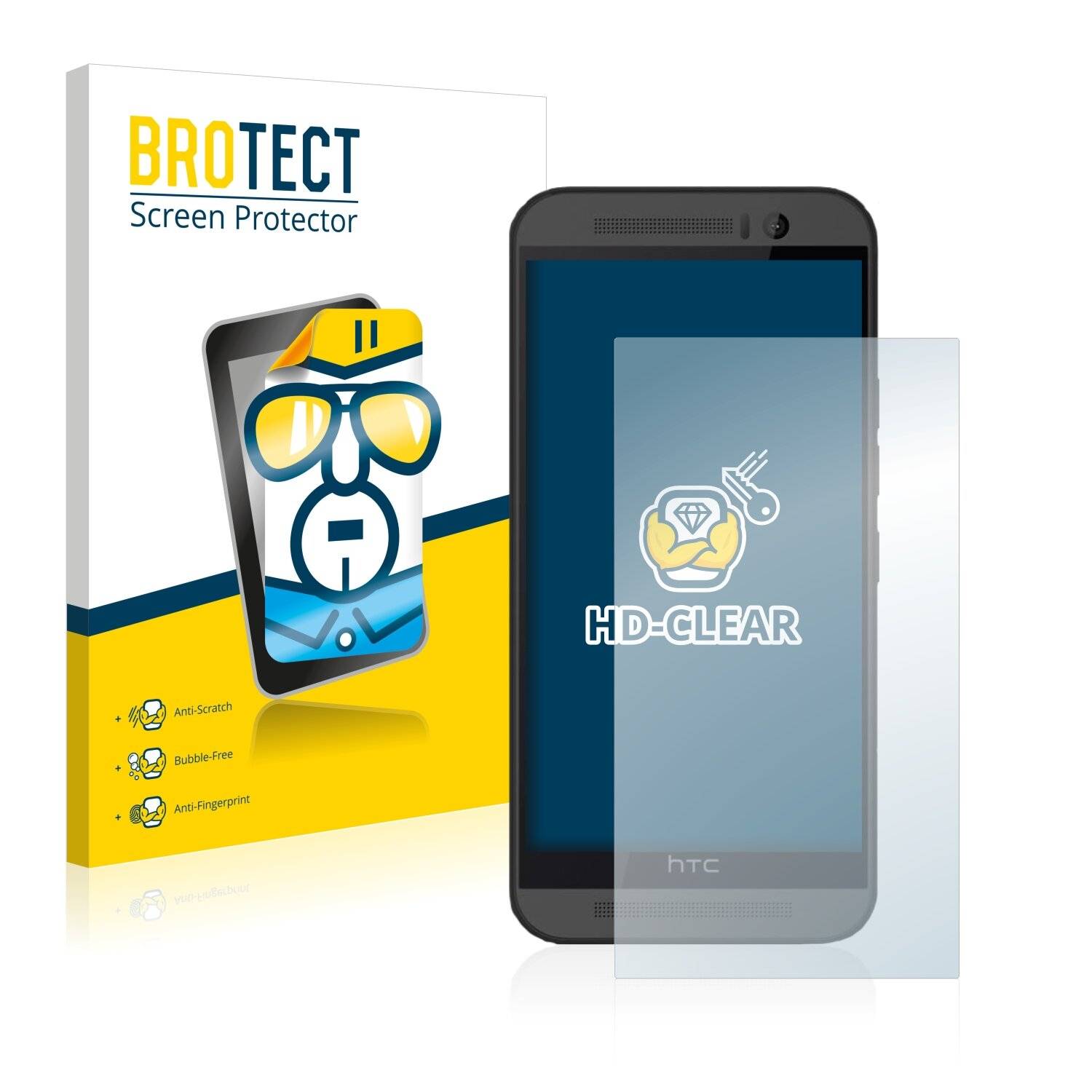 2x BROTECT HD-Clear Displayschutzfolie für HTC