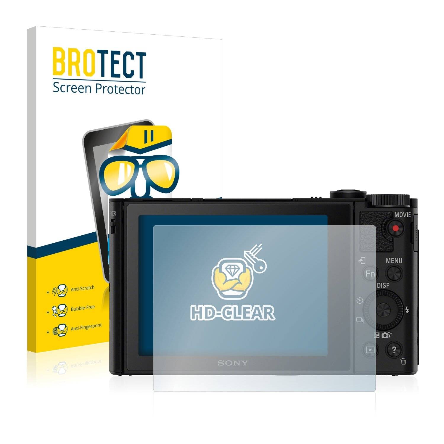 2x BROTECT HD-Clear Displayschutzfolie für Sony Cyber-Shot