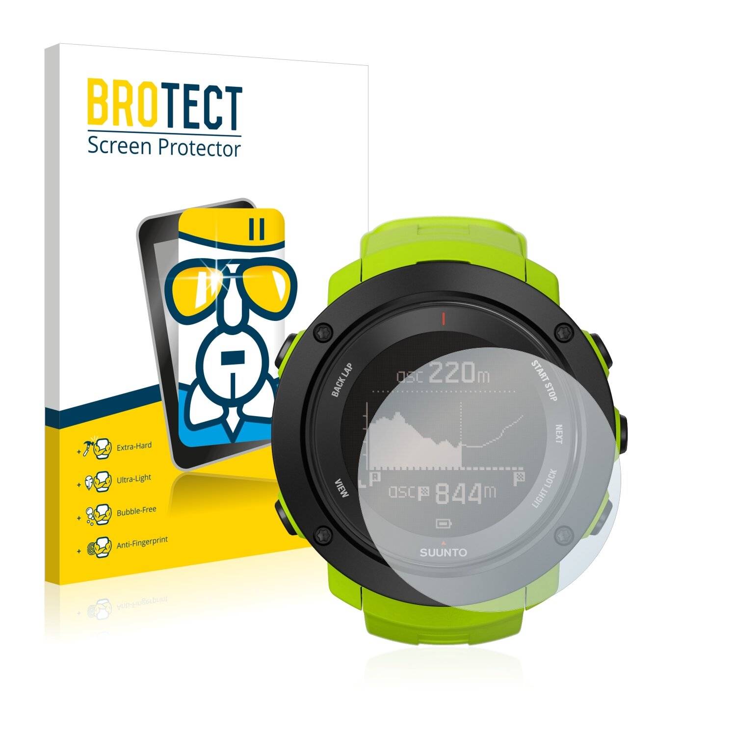 BROTECT AirGlass Schutzglas Folie für Suunto Ambit3 Vertical