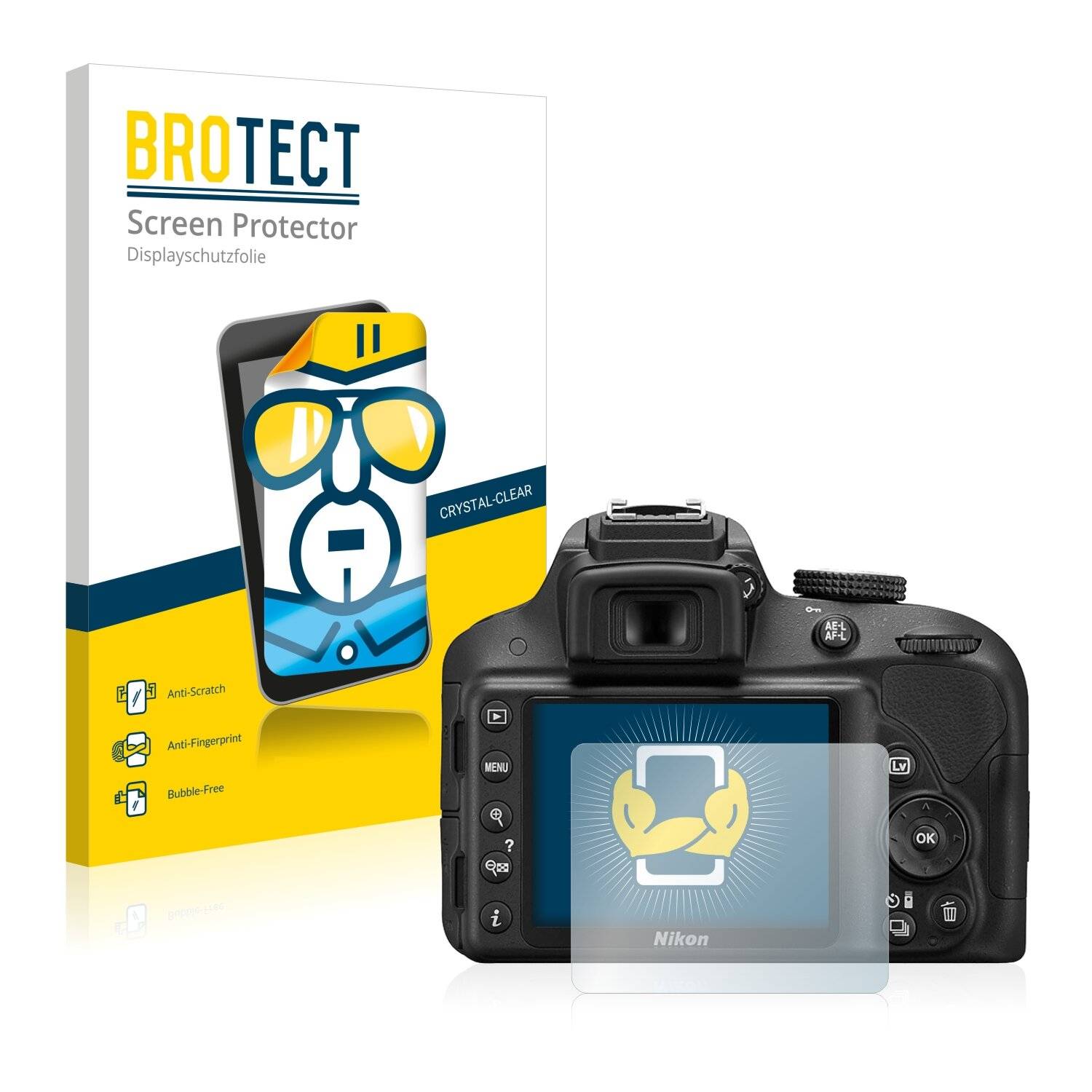2x BROTECT HD-Clear Displayschutzfolie für Nikon