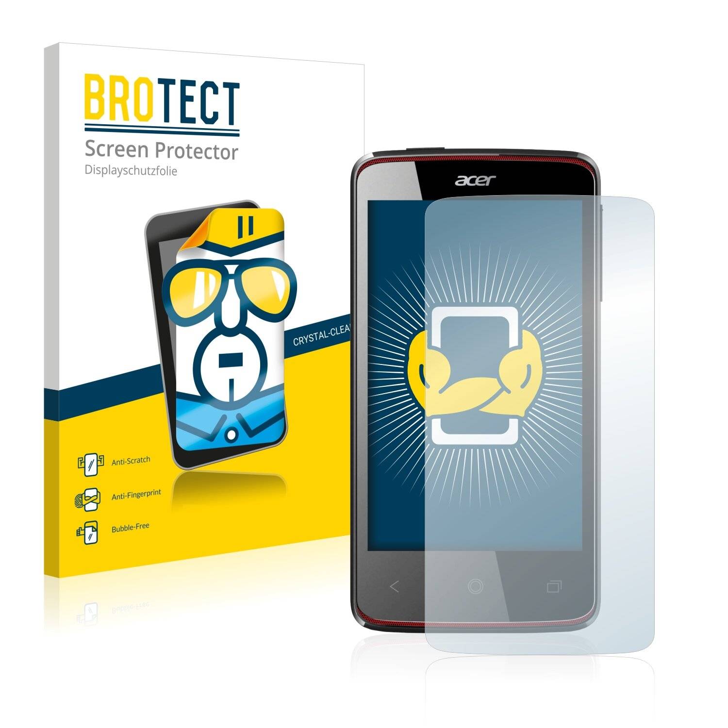 2x BROTECT HD-Clear Displayschutzfolie für Acer Liquid Z4