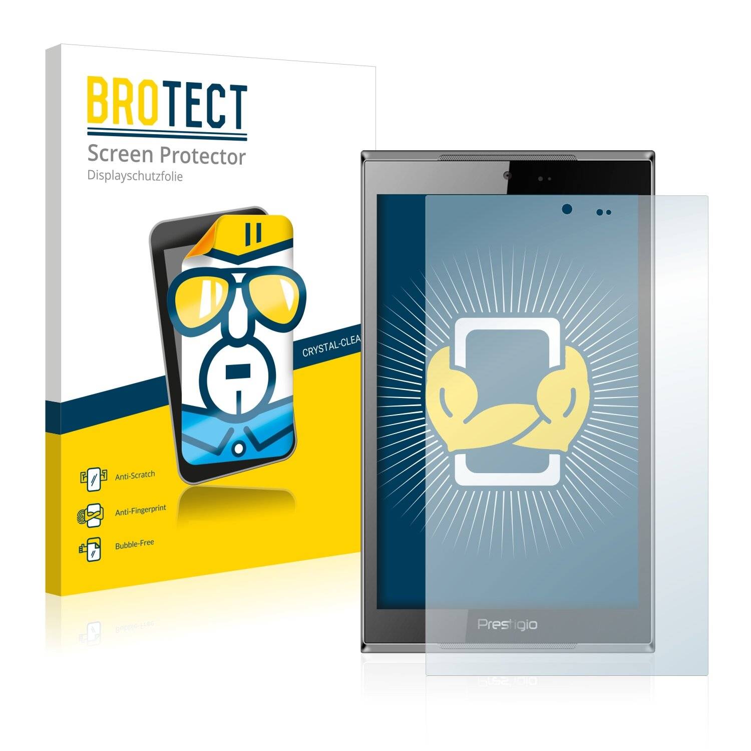2x BROTECT HD-Clear Displayschutzfolie für Prestigio MultiPad Thunder