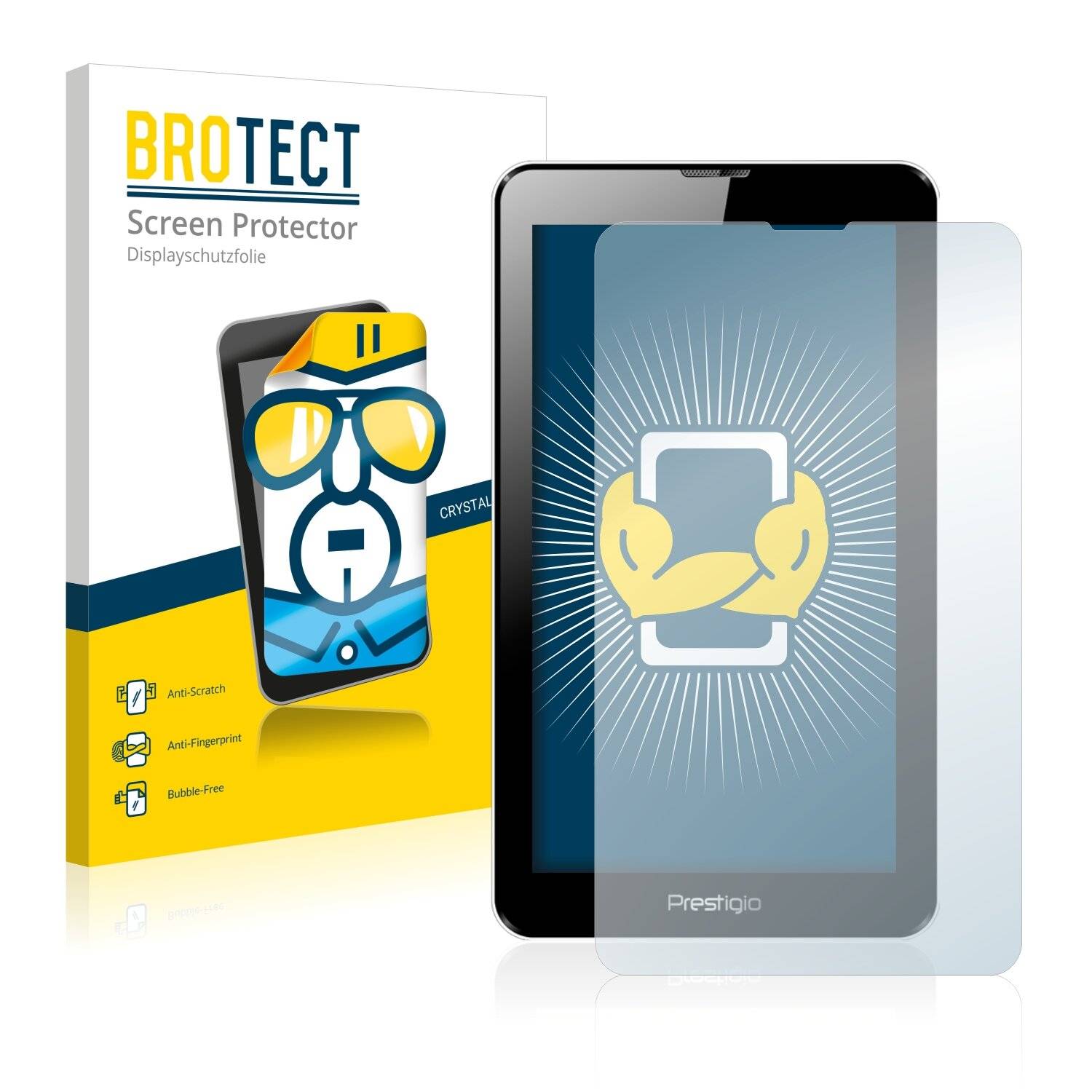 2x BROTECT HD-Clear Displayschutzfolie für Prestigio MultiPad Wize