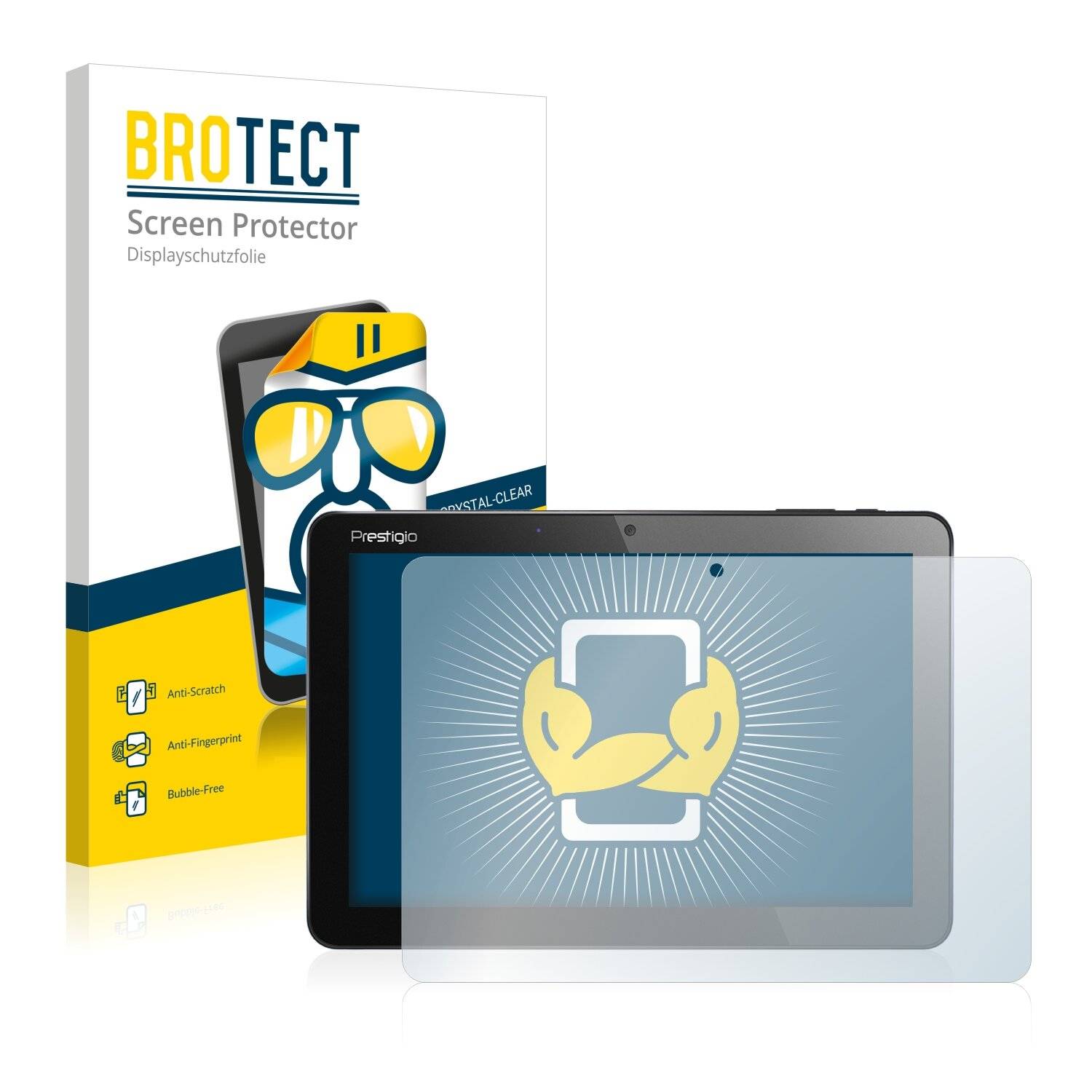 2x BROTECT HD-Clear Displayschutzfolie für Prestigio MultiPad Wize