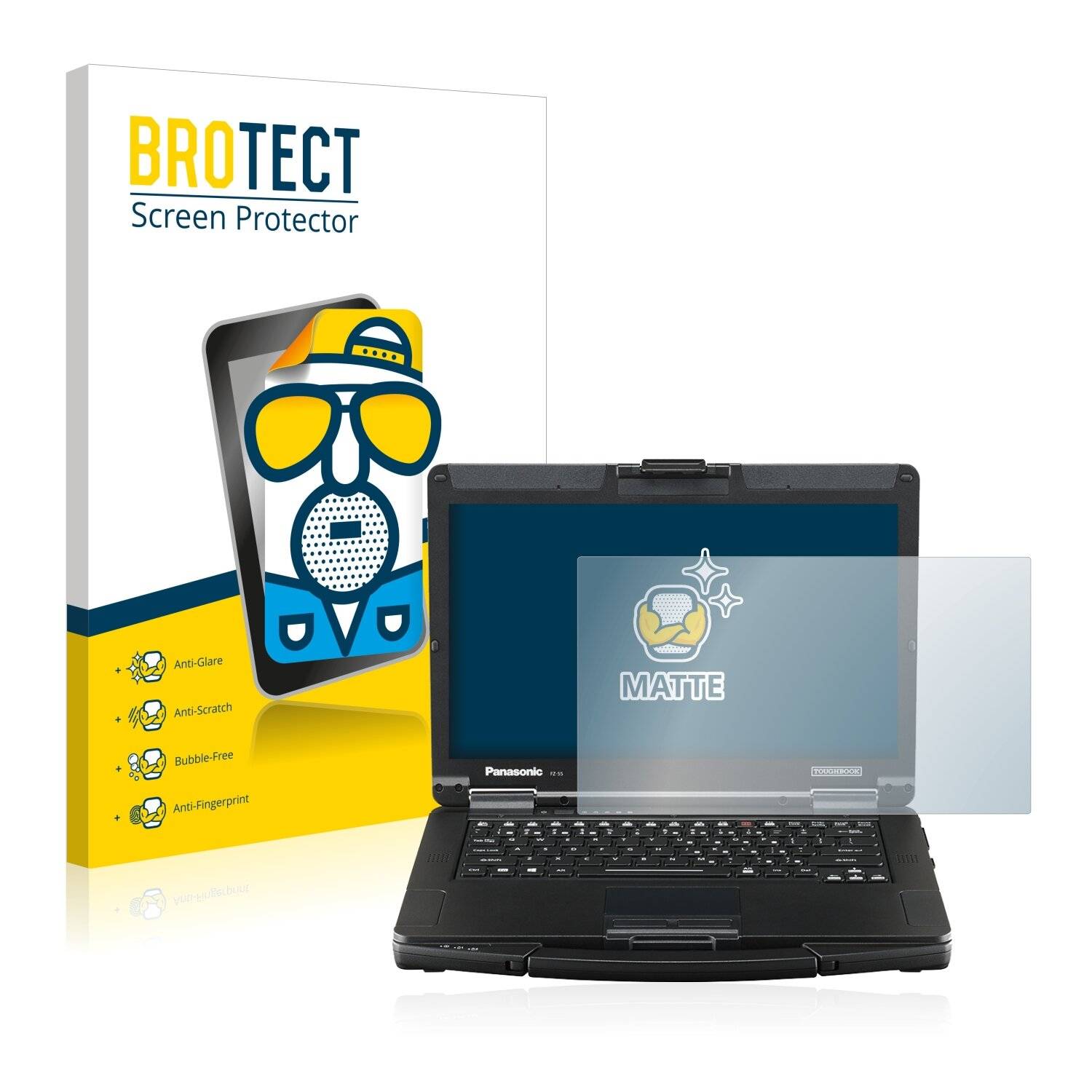 BROTECT Matte Displayschutzfolie für Panasonic Toughbook FZ-55 Touch - Entspiegelt,