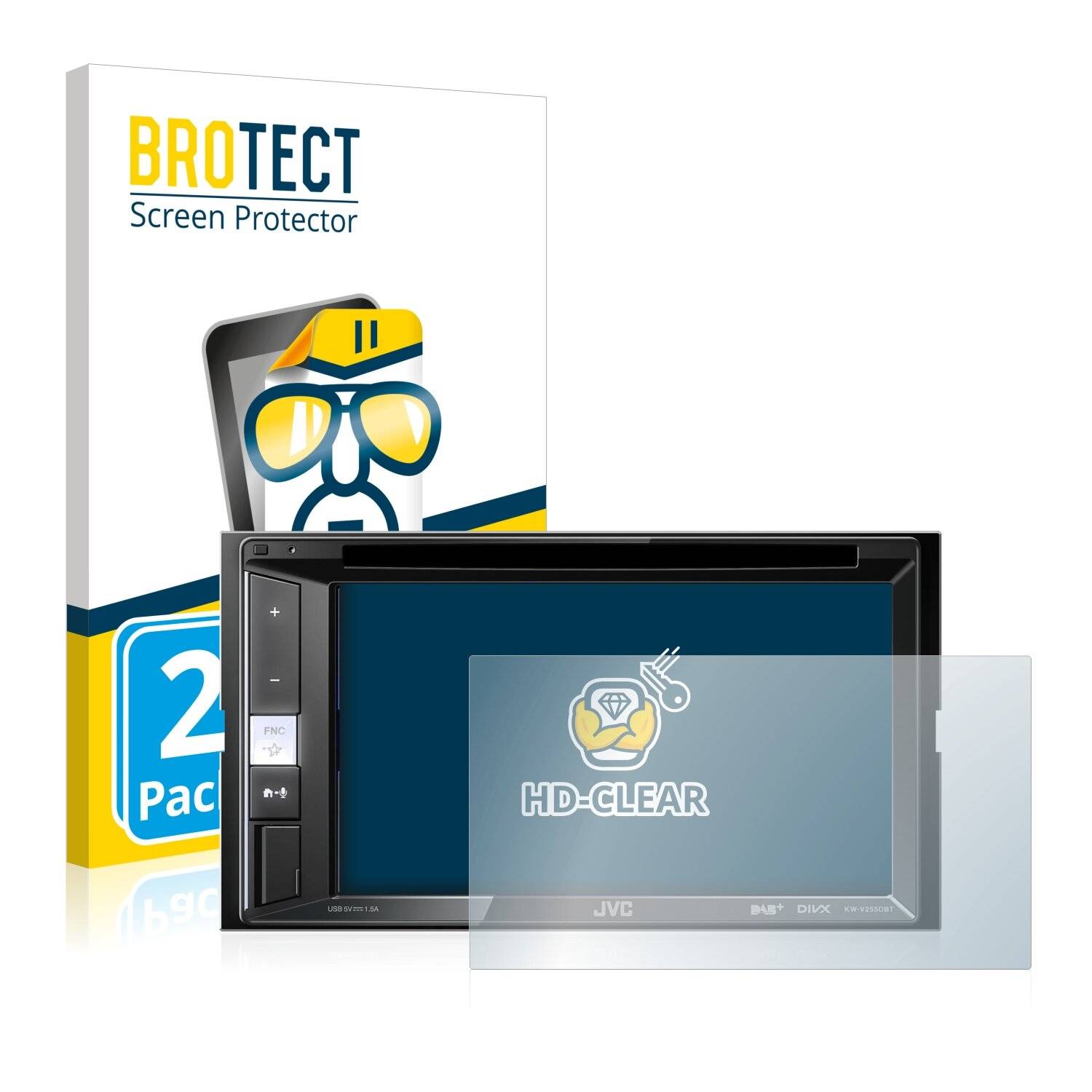 2x BROTECT HD-Clear Displayschutzfolie für JVC