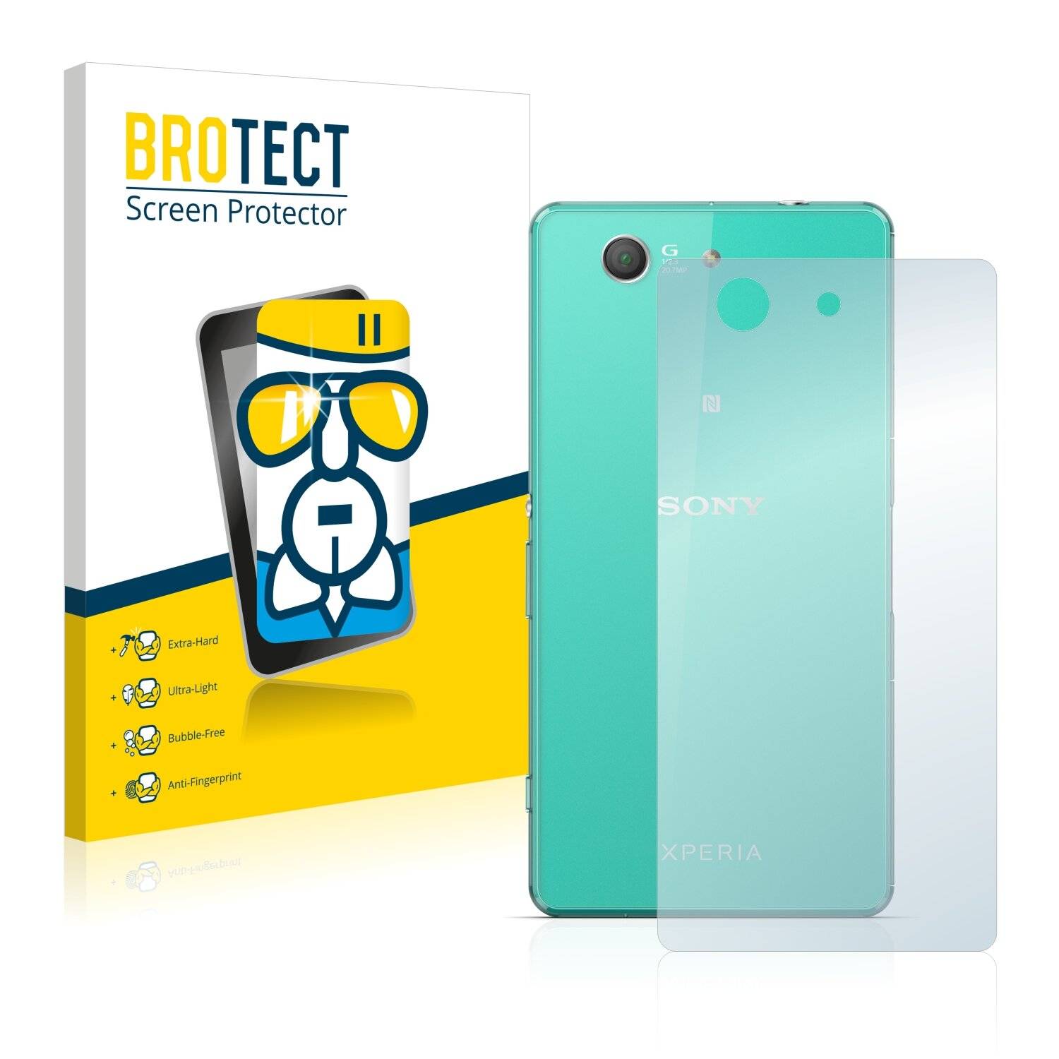 BROTECT AirGlass Schutzglas Folie für Sony Xperia Z3 Compact D5803