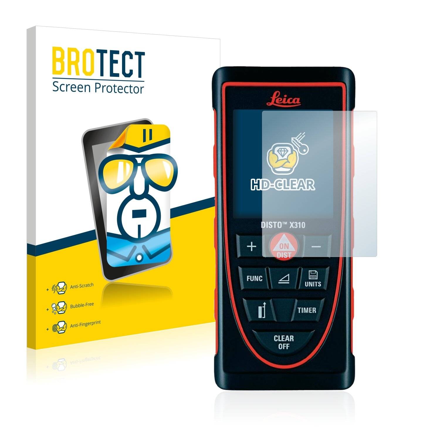 2x BROTECT HD-Clear Displayschutzfolie für Leica DISTO