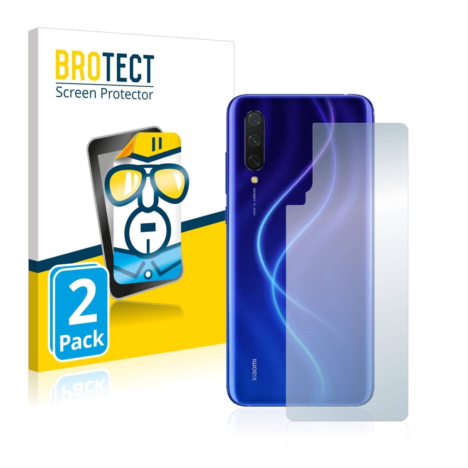 2x BROTECT HD-Clear Displayschutzfolie für Xiaomi Mi 9 Lite